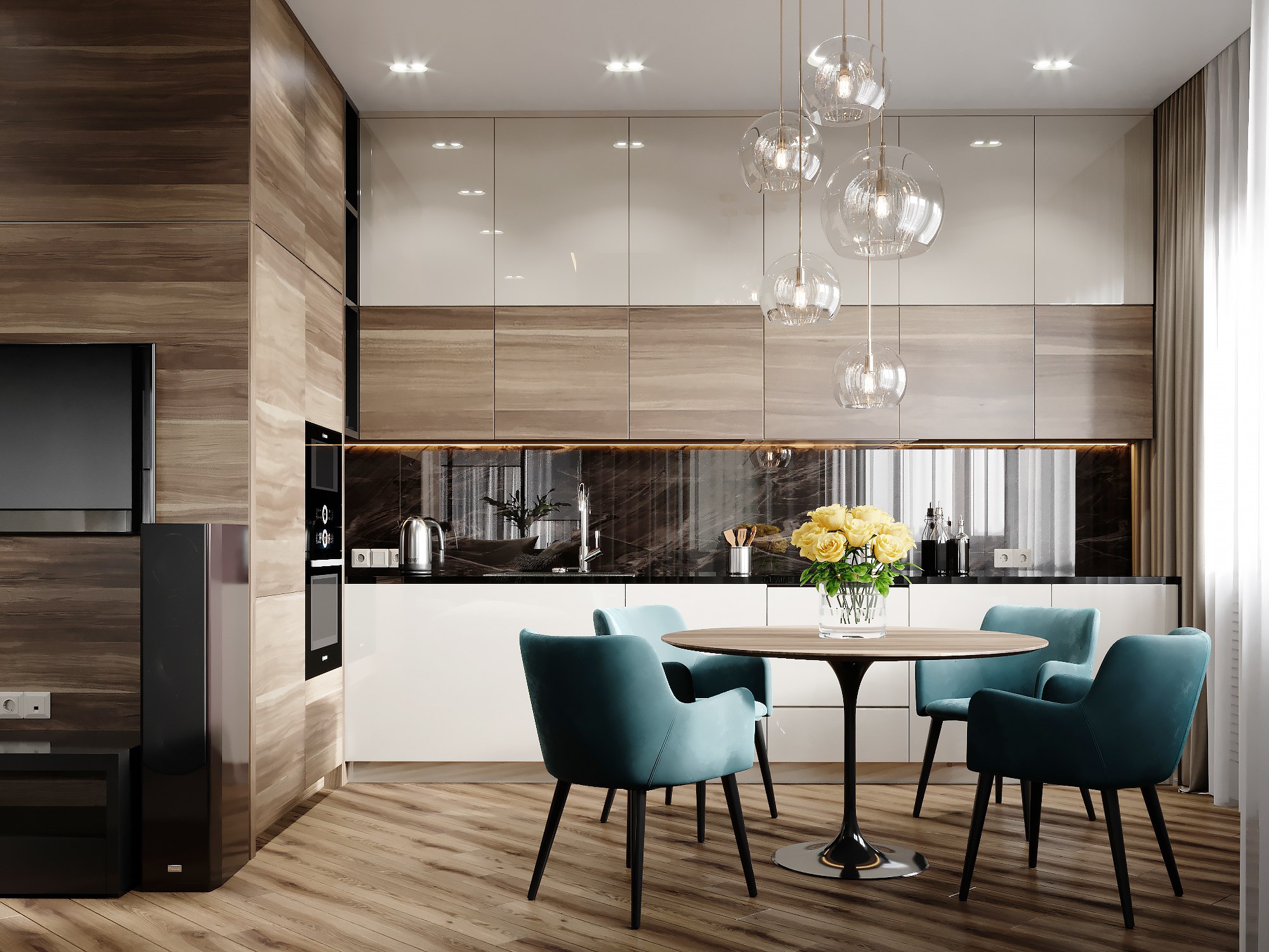 浪漫法式客厅，温馨和谐的家庭角落-0