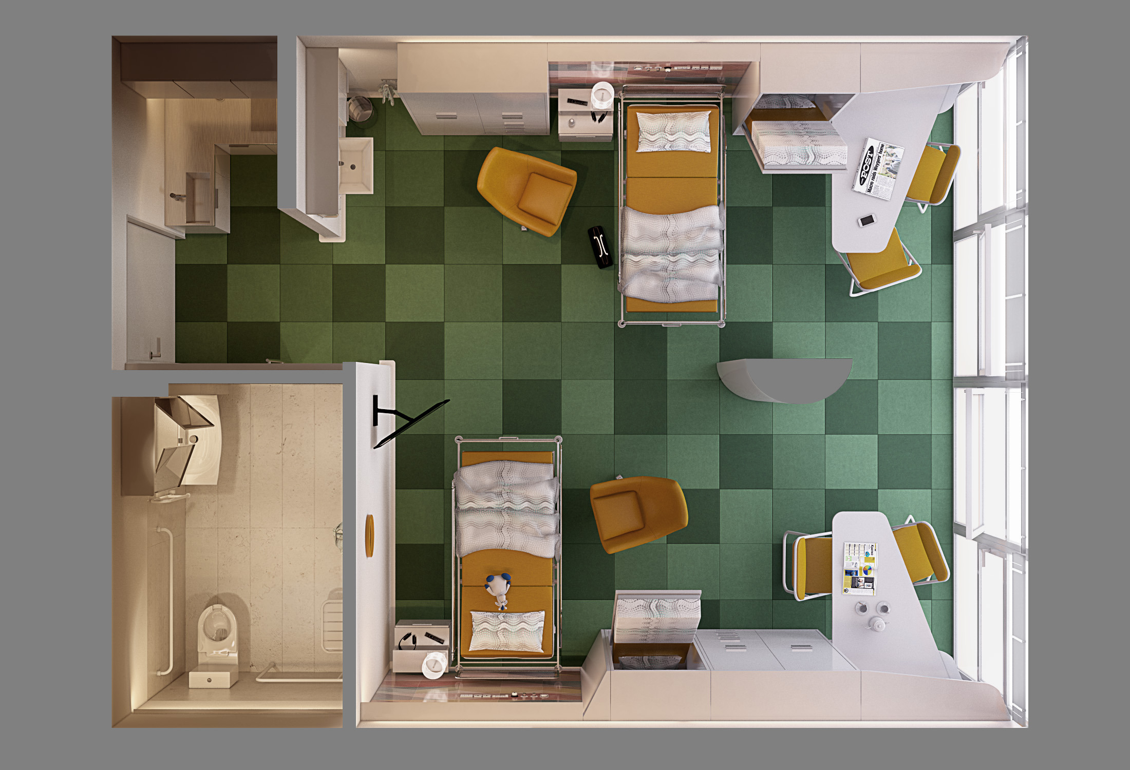 2016 年帕多瓦儿科医院病房可行性项目-- 选项 A-1