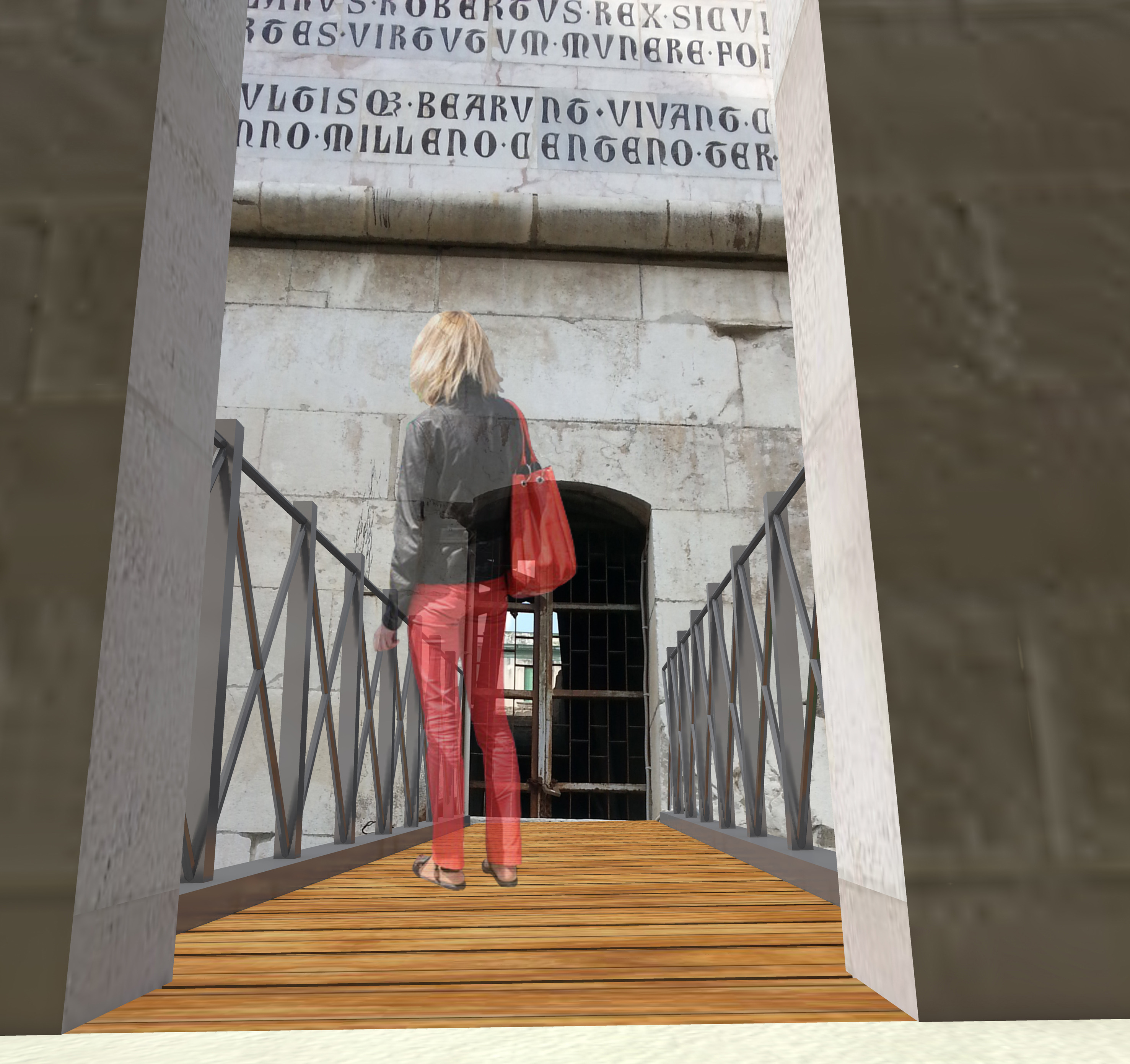 圣卡夏诺大教堂钟楼入口阶梯设计竞赛方案-6