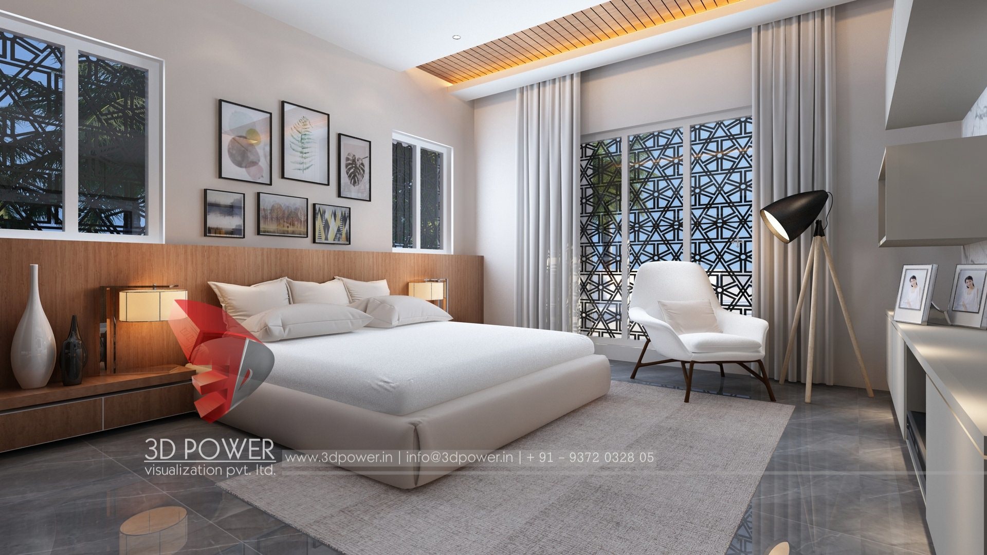 3D 室内设计案例 | 单家庭住宅的精致室内空间-32