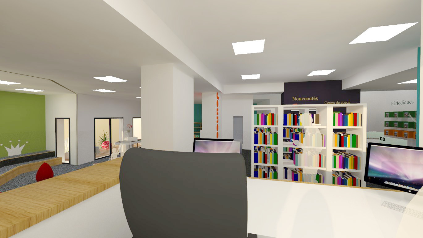 法国兰波尔·普洛阿泽图书馆室内设计-10