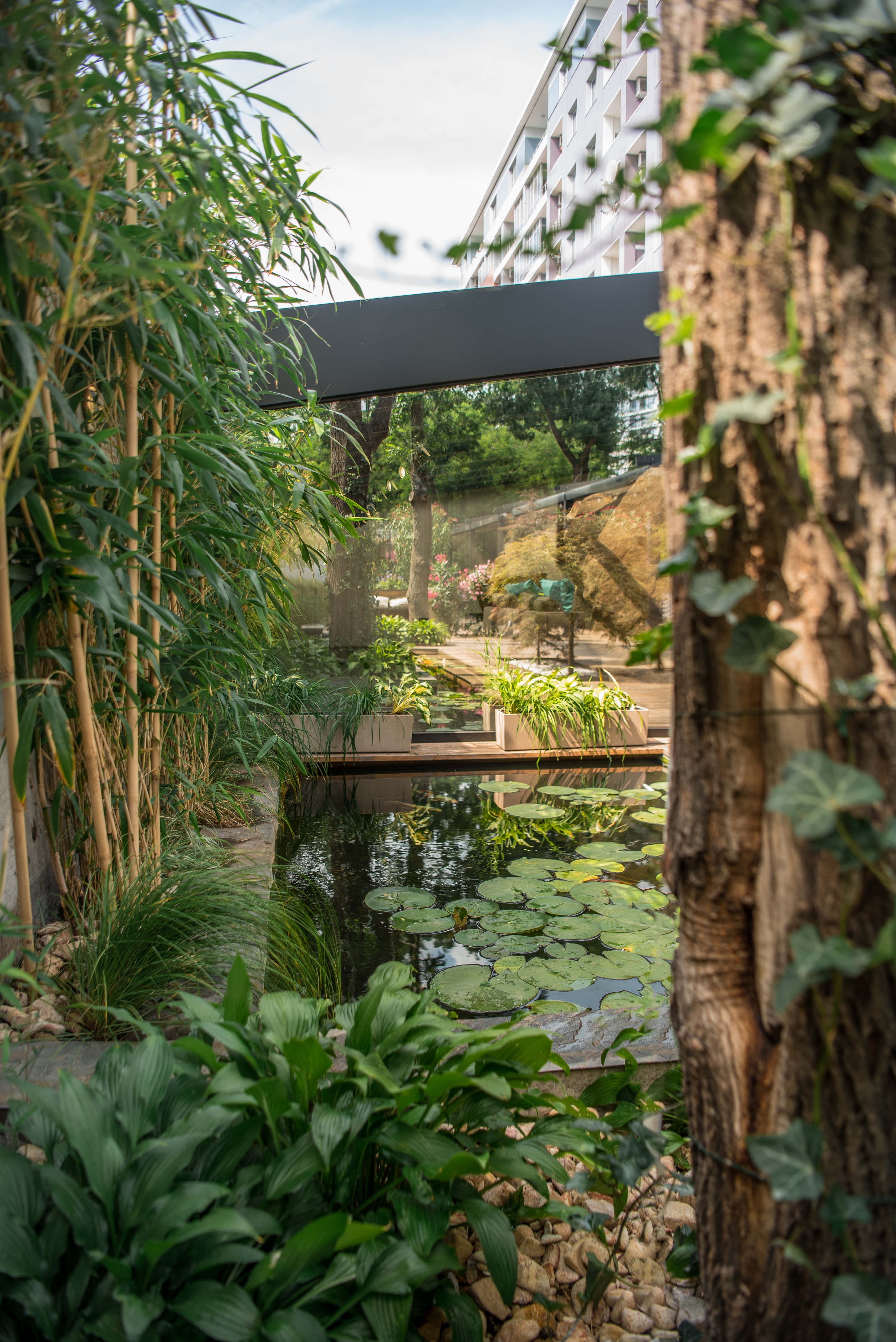 乌克兰 Azuma 餐厅露台 | 城市绿洲的餐饮空间-11