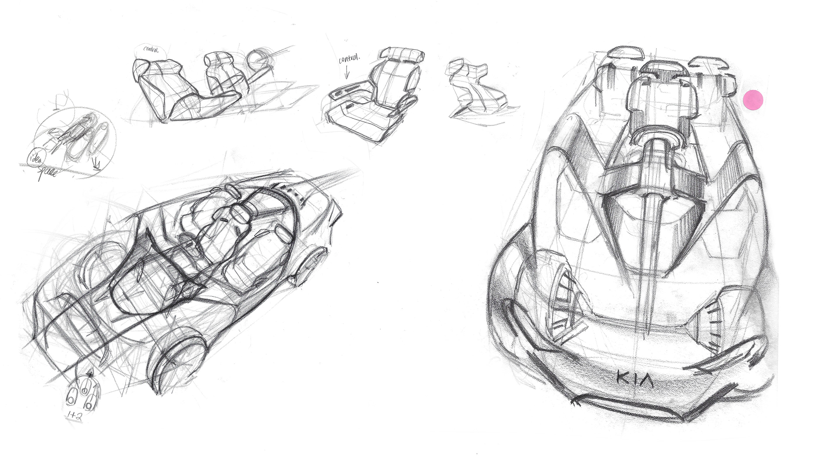 创意三座概念车内饰设计-1