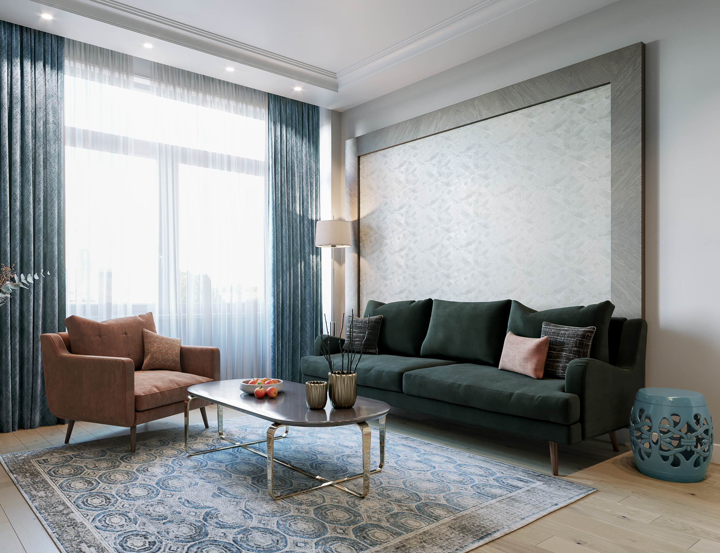 莫斯科中世纪现代风室内设计-5