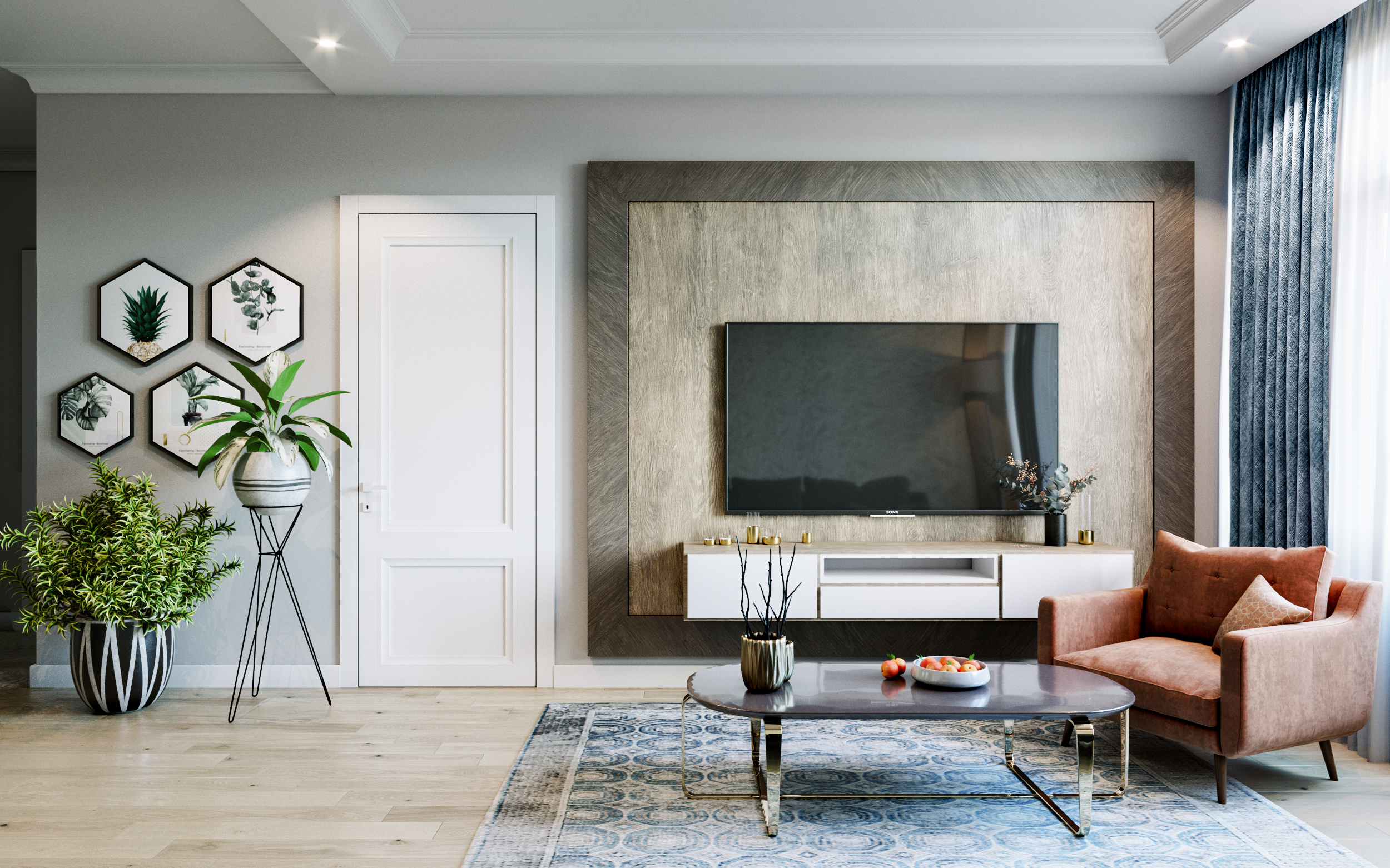 莫斯科中世纪现代风室内设计-1