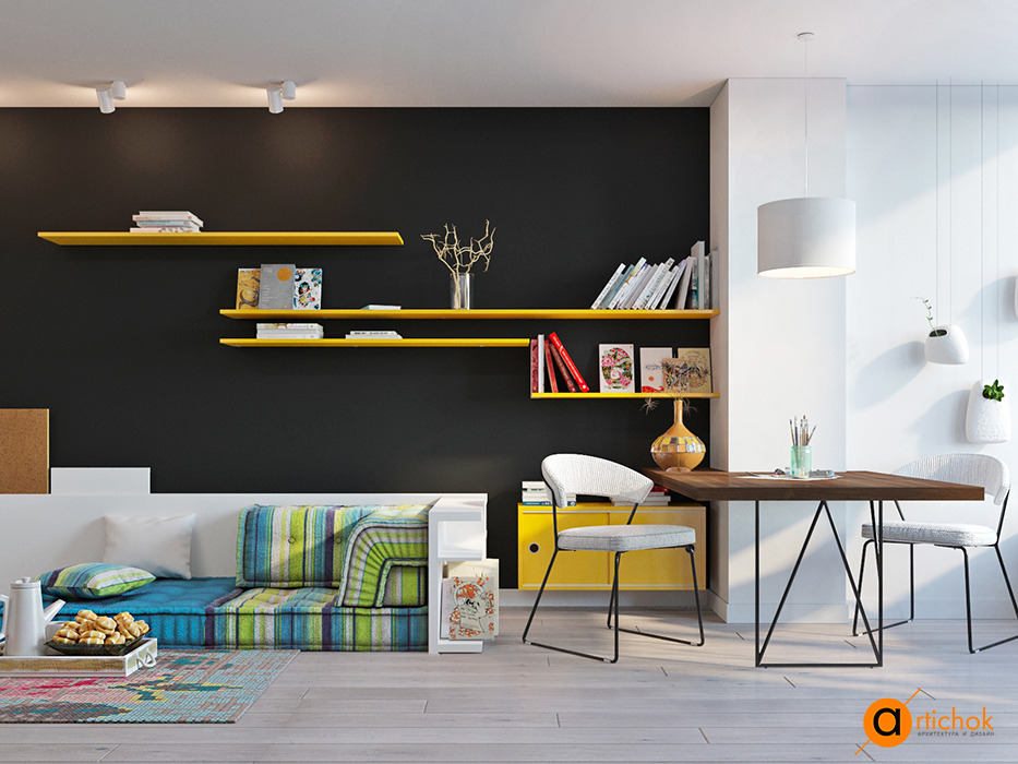 城市景观尽收眼底的艺术公寓-44