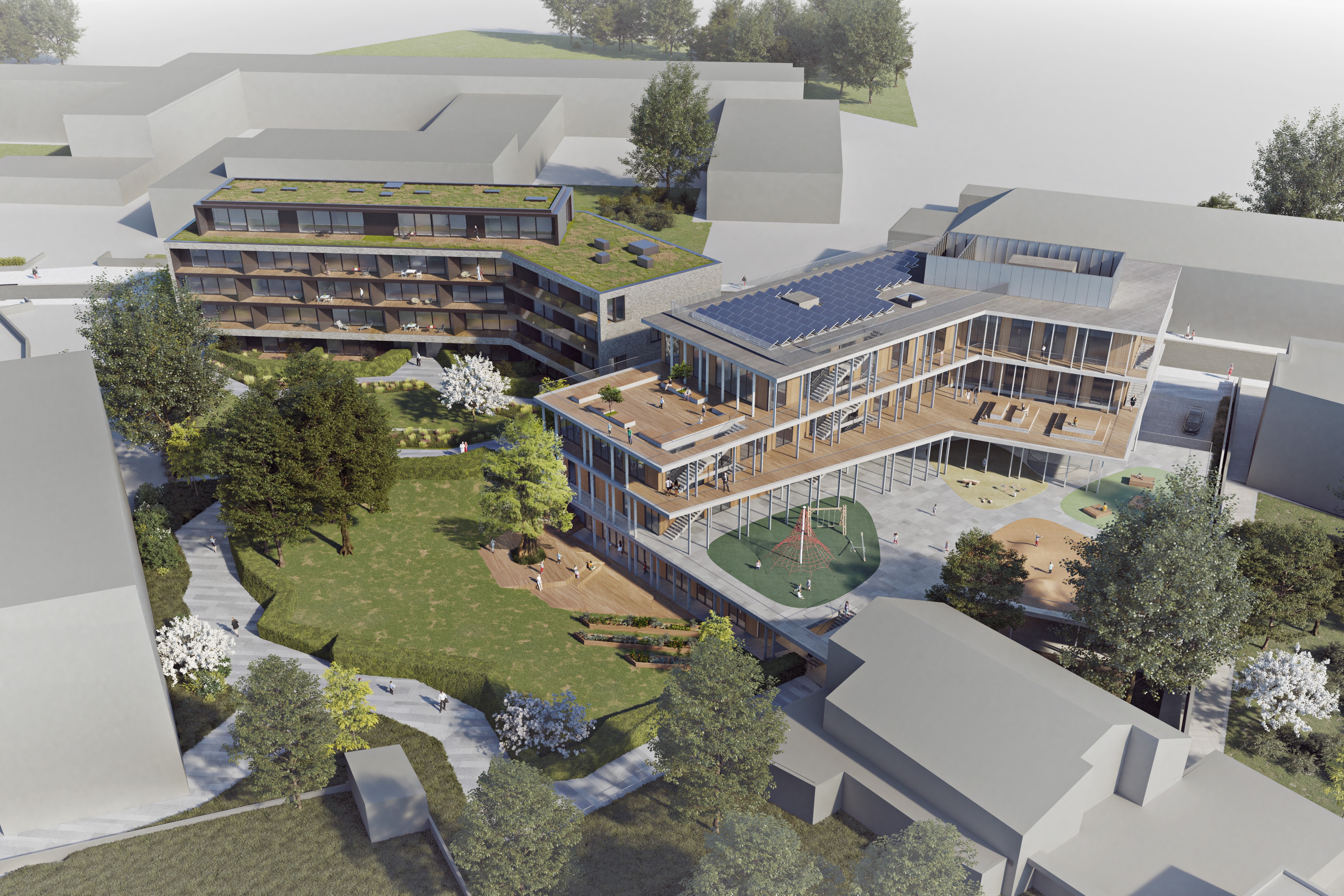 Ale·ianen 社区学校与住宅绿色共生设计-5