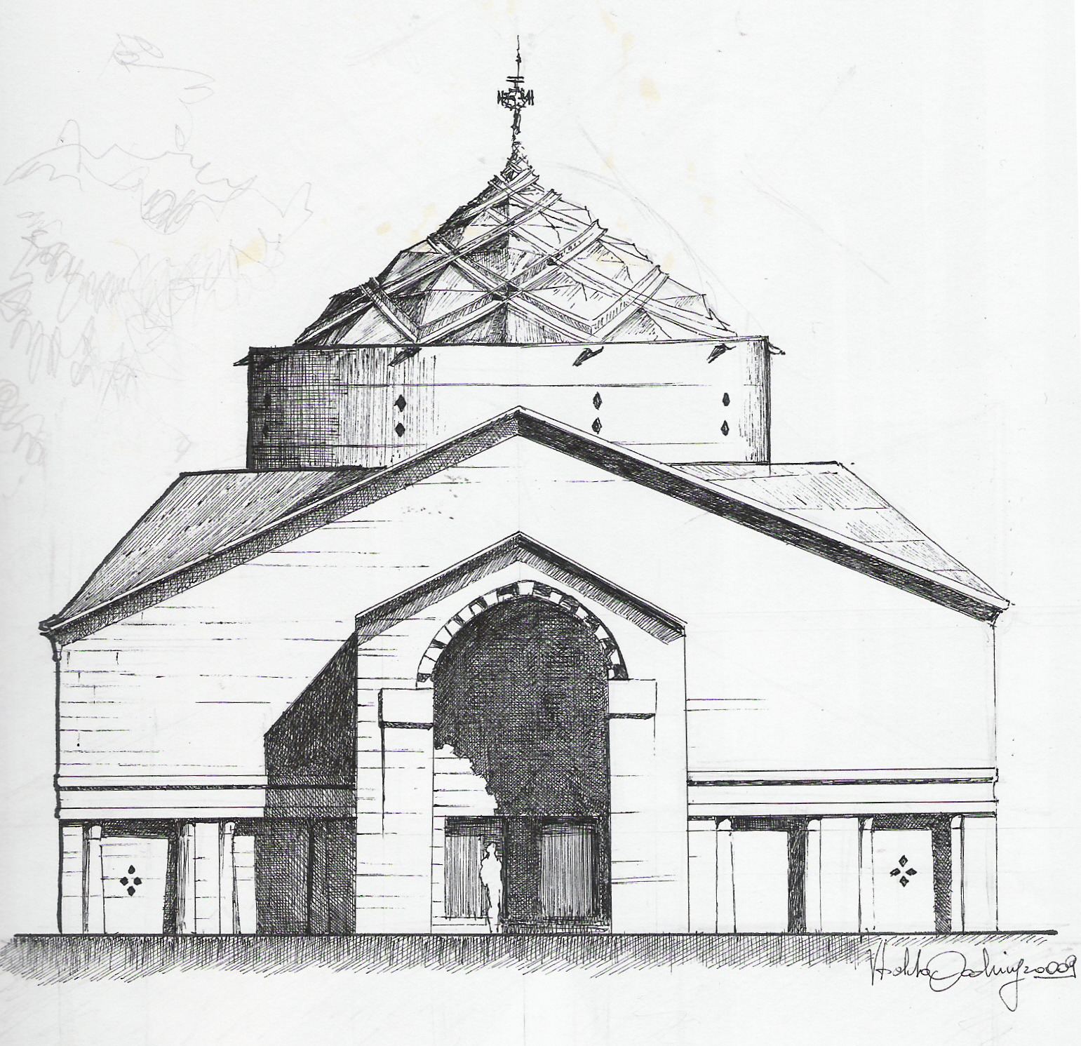 未实现的教堂设计 | 四圣冠图腾-3