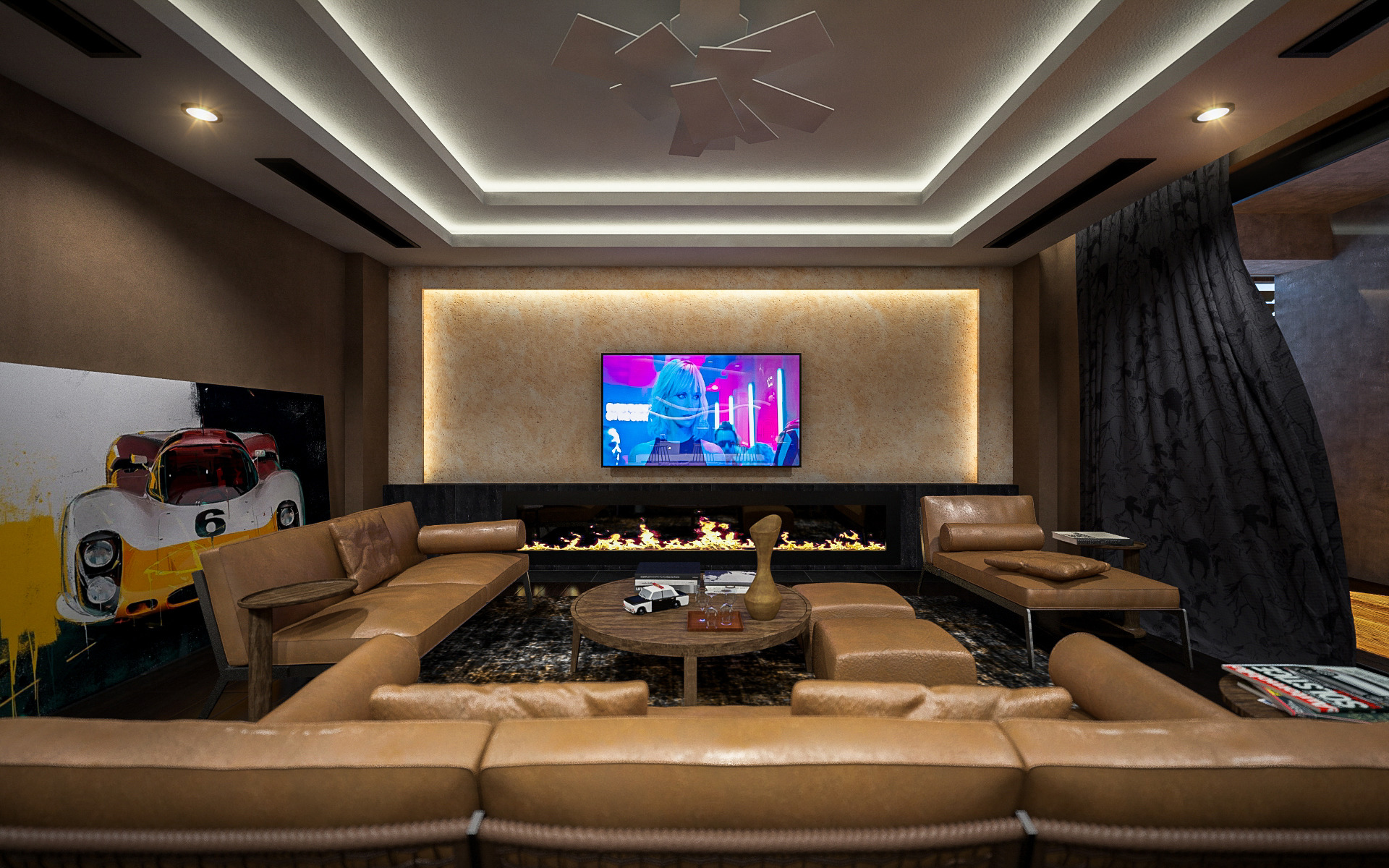 都市幻影 | 200 平米顶层公寓设计-4