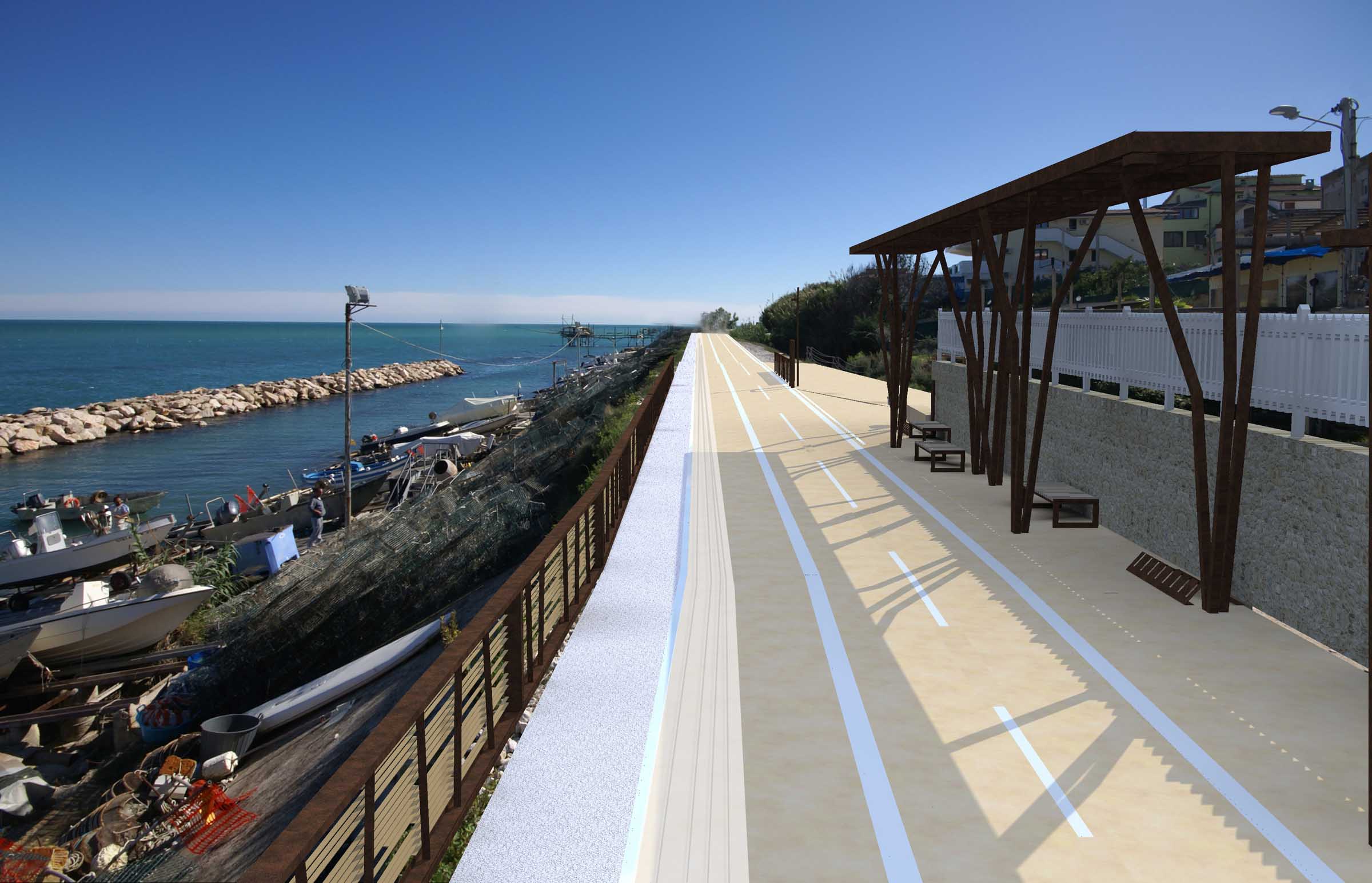 意式海岸风情,绿色骑行通道-35