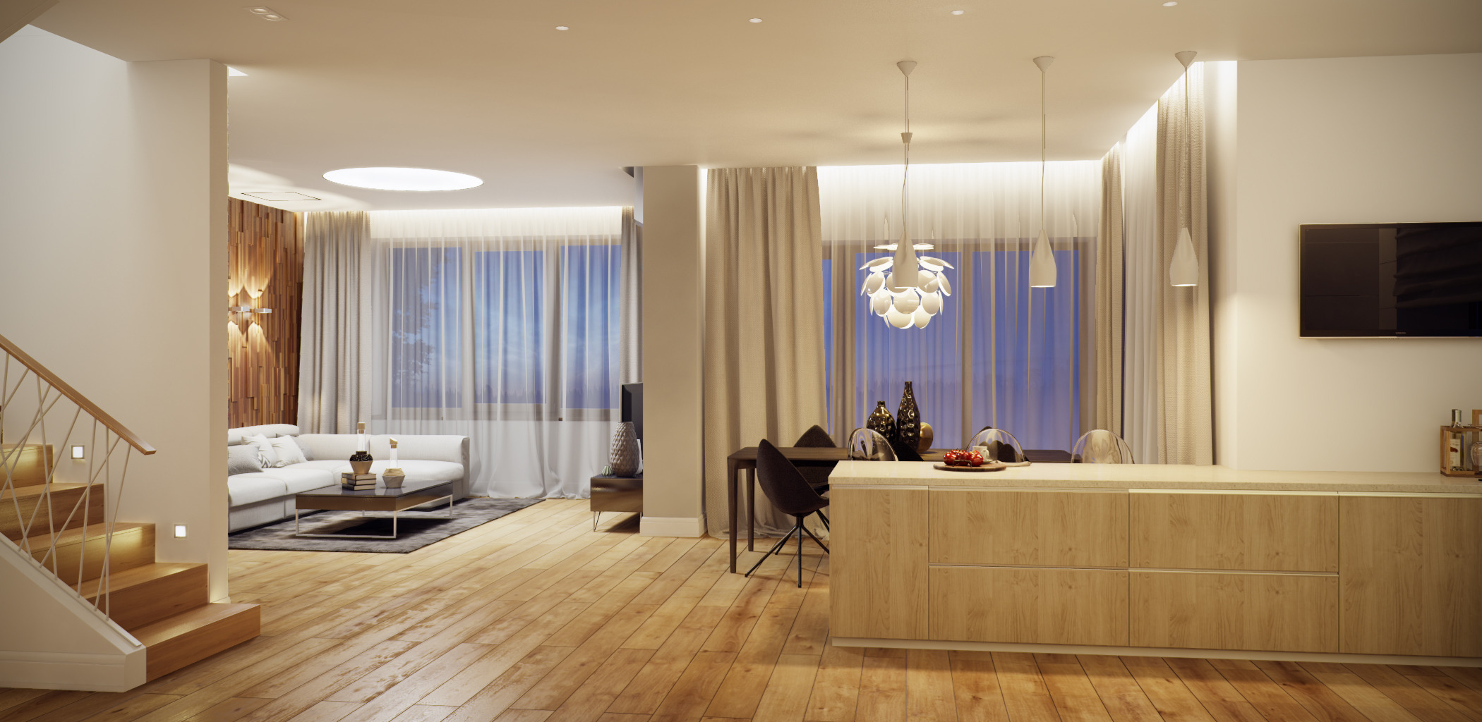 莫斯科郊区别墅时尚室内设计-24