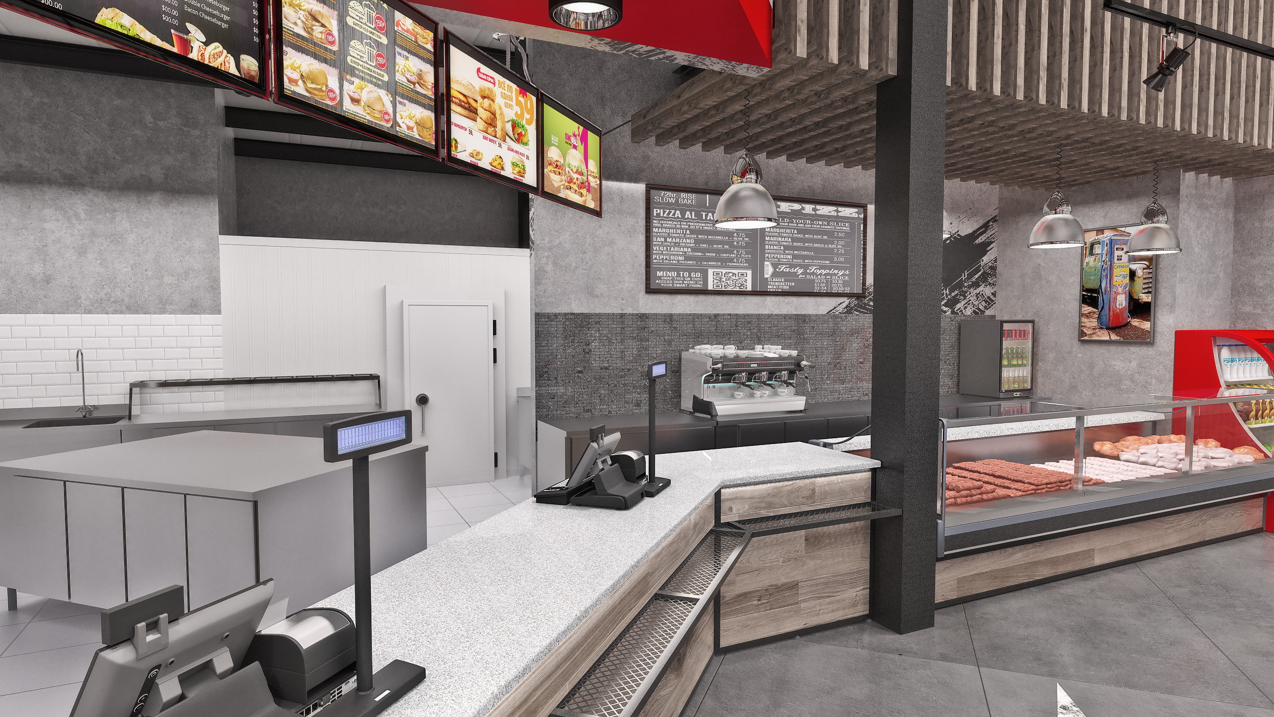 2017 年建设的内夫特马加尔石油公司加油综合体商店室内设计-11