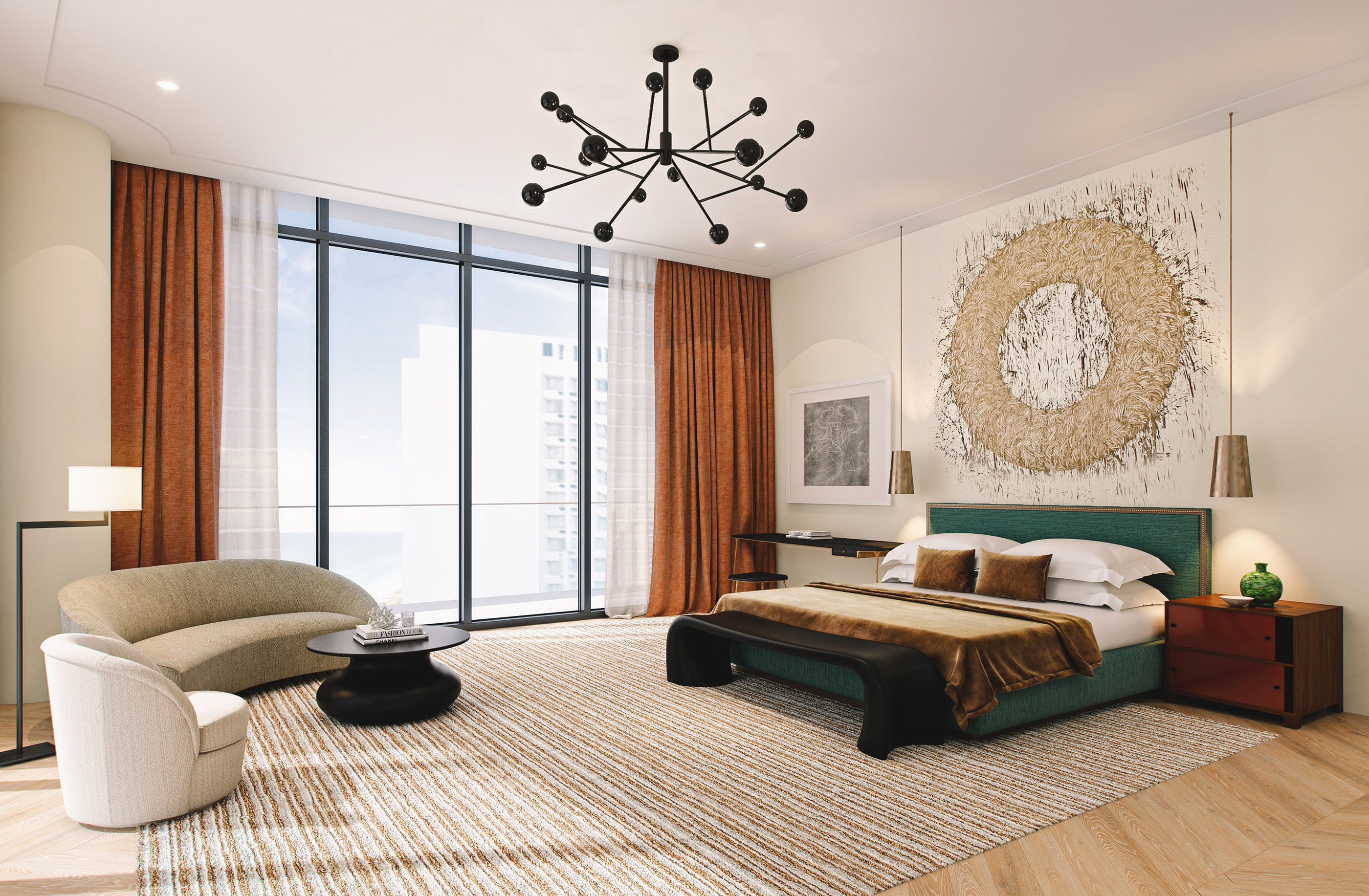 佛罗里达迈阿密“浴场俱乐部庄园”室内设计展示-6