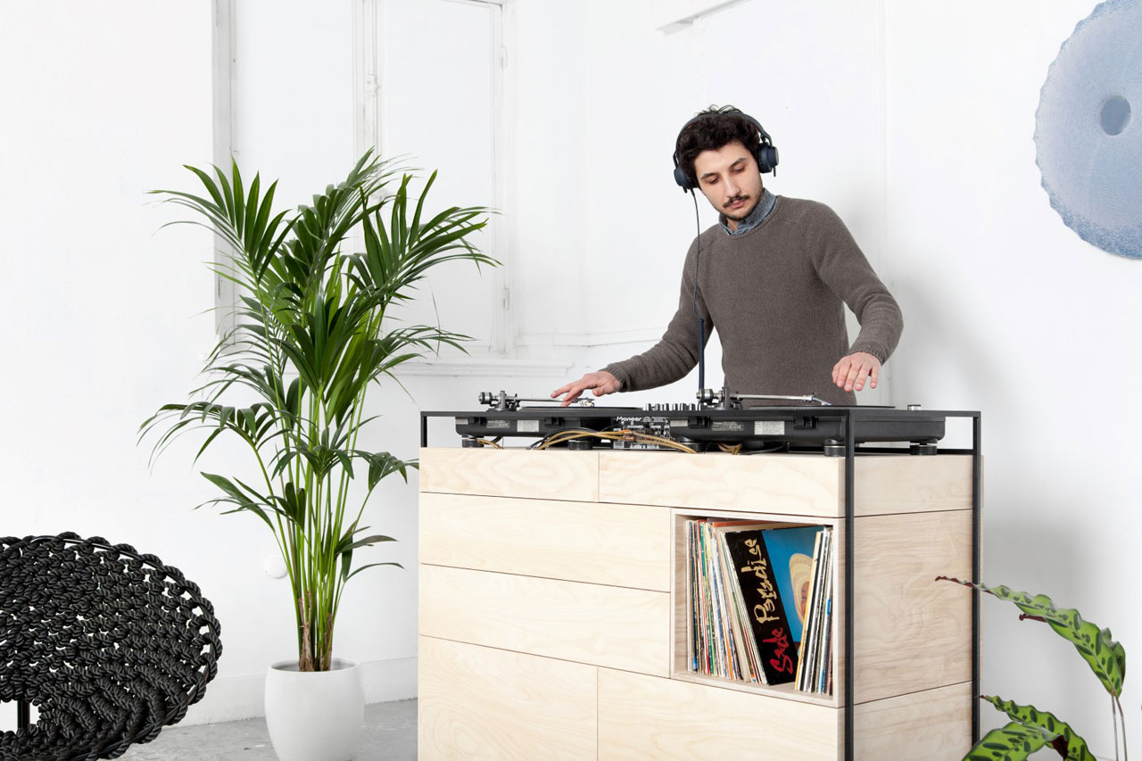 模块化唱片柜 设计巧妙收纳音乐情怀-4