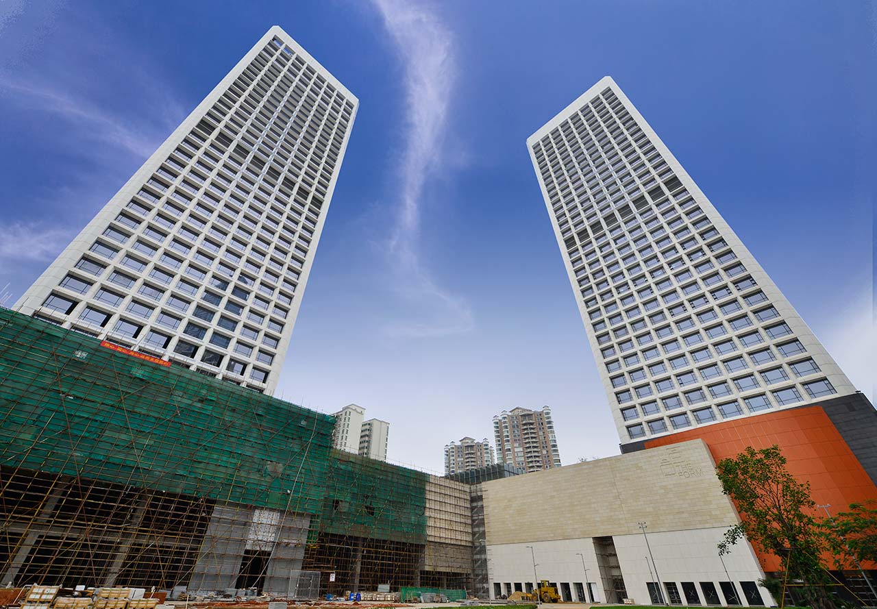 双塔对称立面设计-10