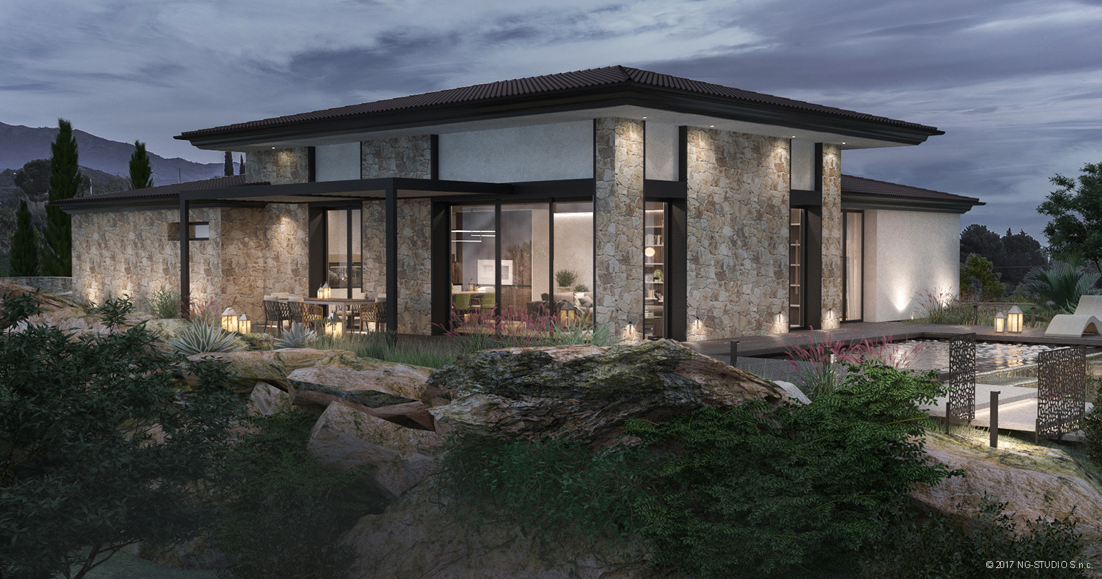 意大利里维埃拉现代别墅设计，NG-STUDIO 打造自然与艺术的融合-3