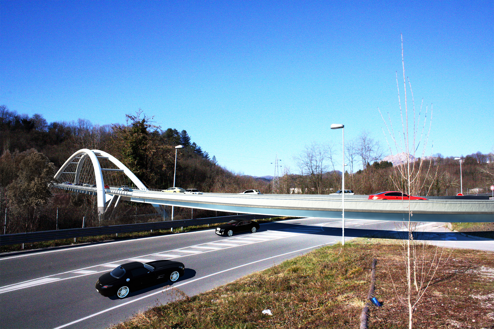 Castelnuovo 弧形桥 | 钢铁悬索之力-4