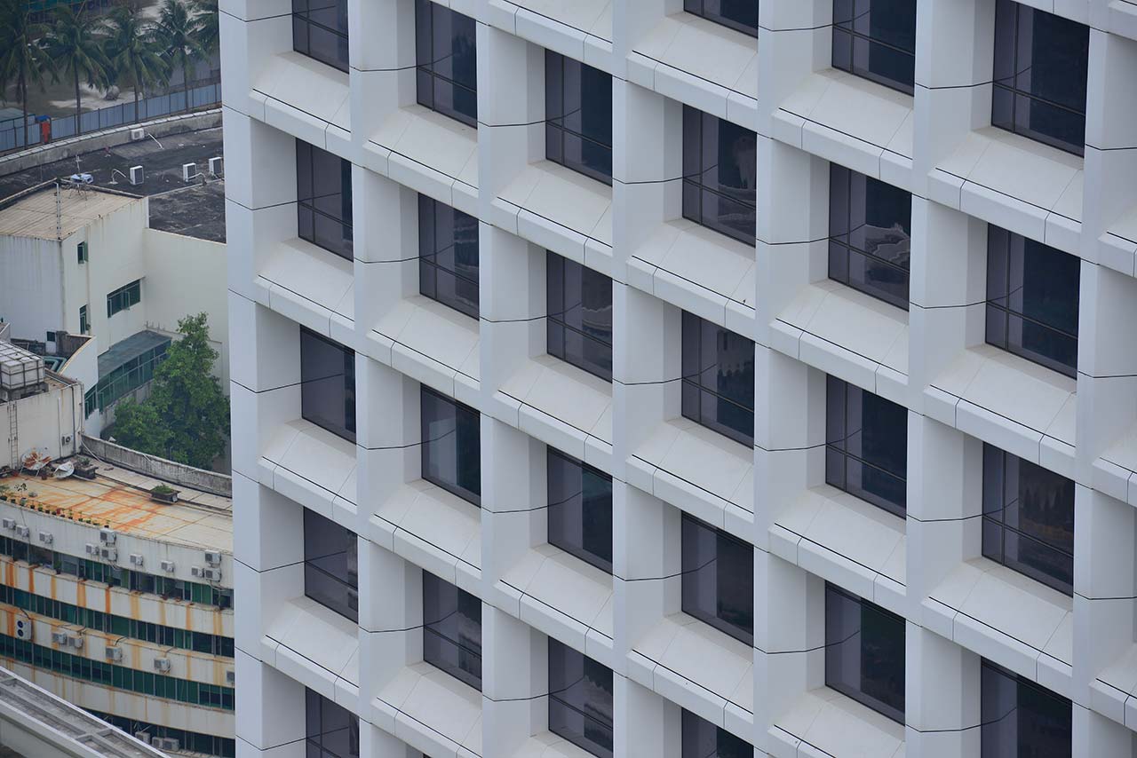 双塔对称立面设计-4