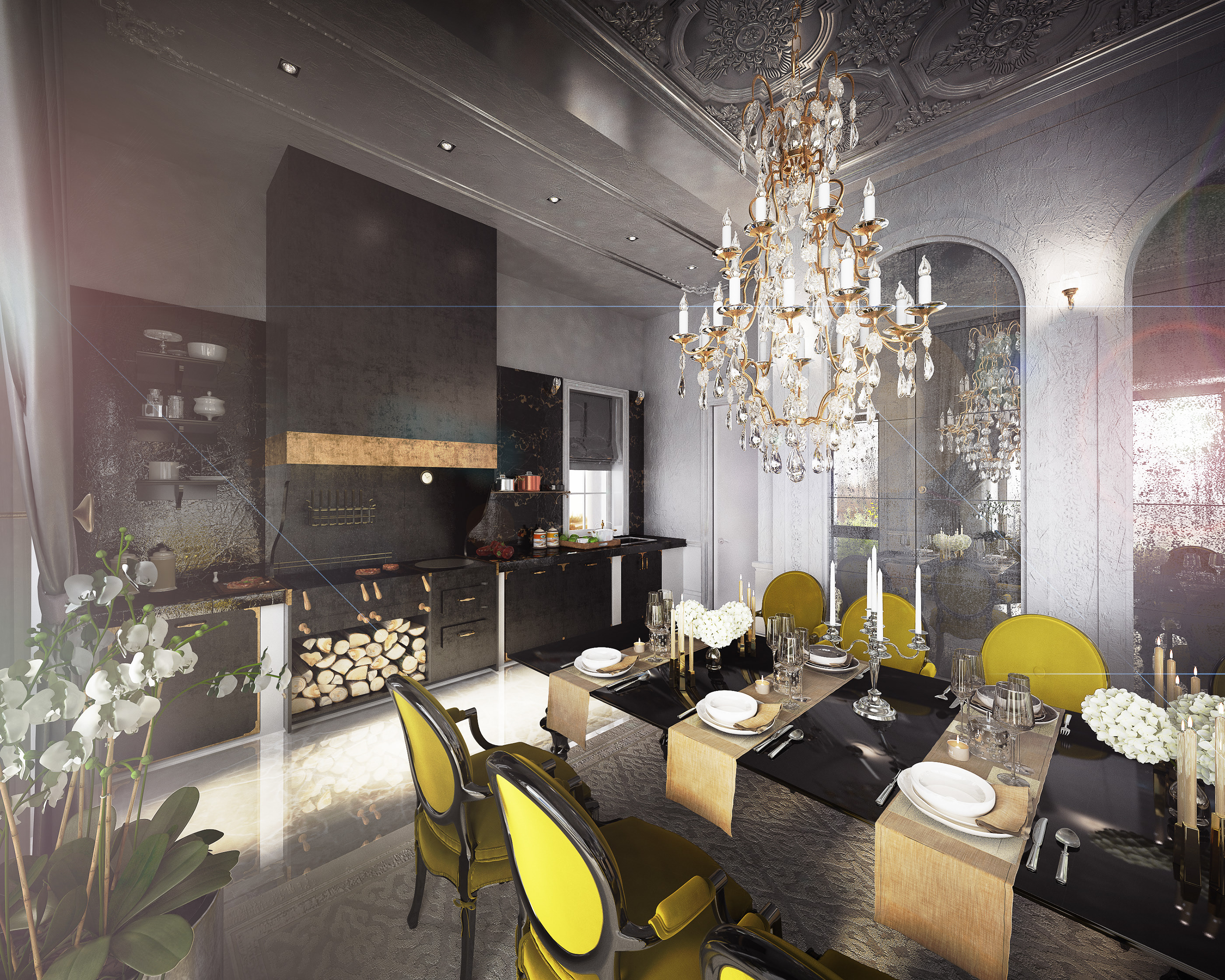 乌克兰基辅 600 平米私人住宅室内设计-9