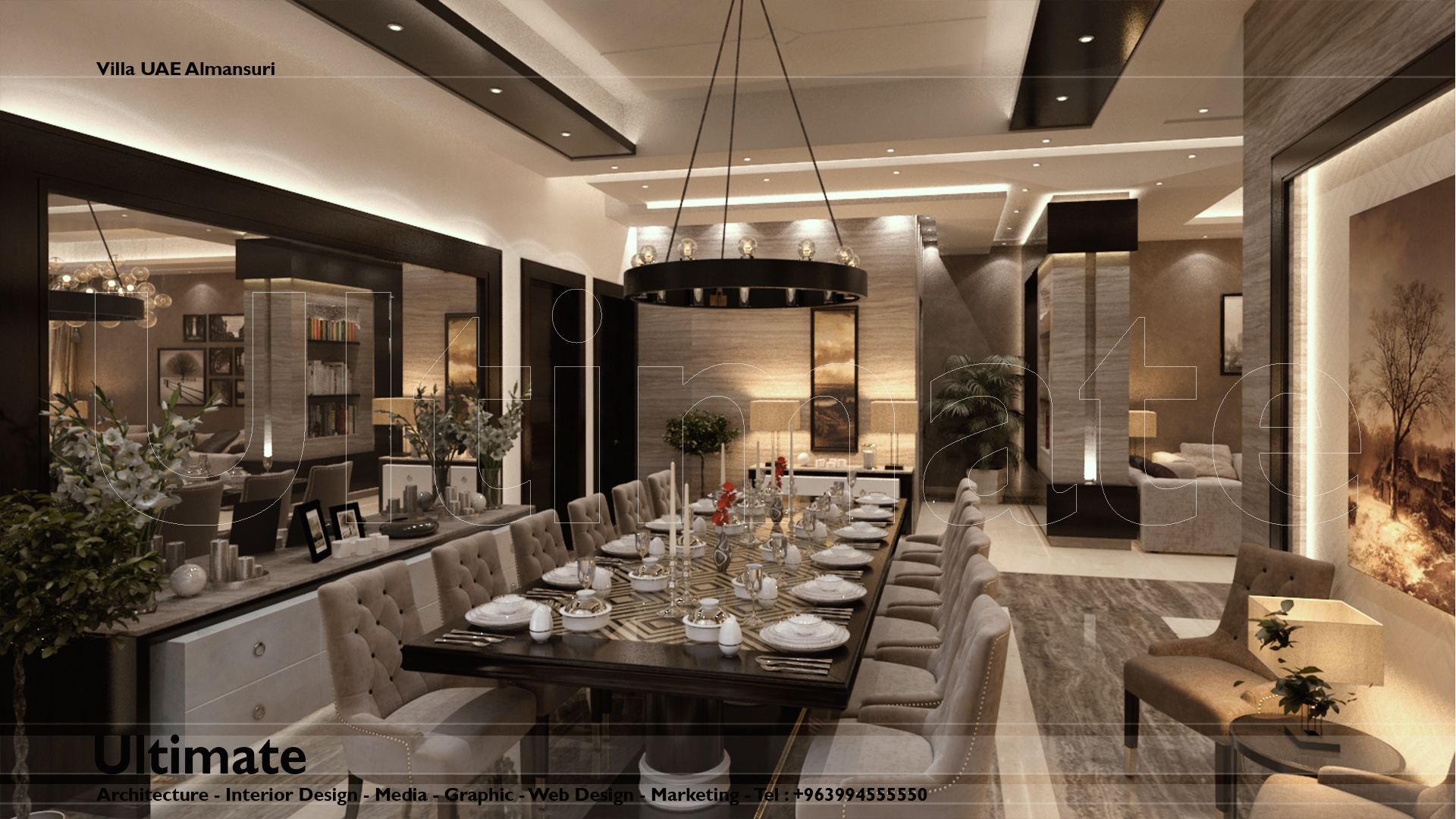 阿联酋 Almansuri 别墅室内设计案例分析-6