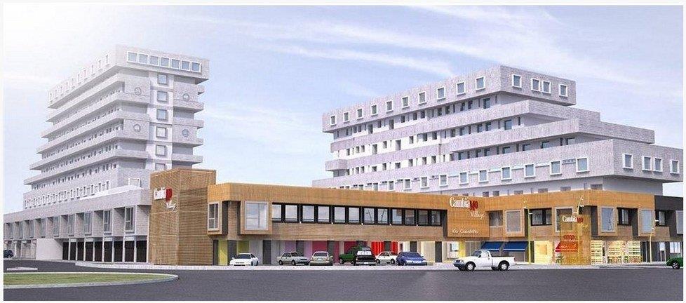 重塑 Coop 购物中心,木质复合材料打造现代购物空间-8