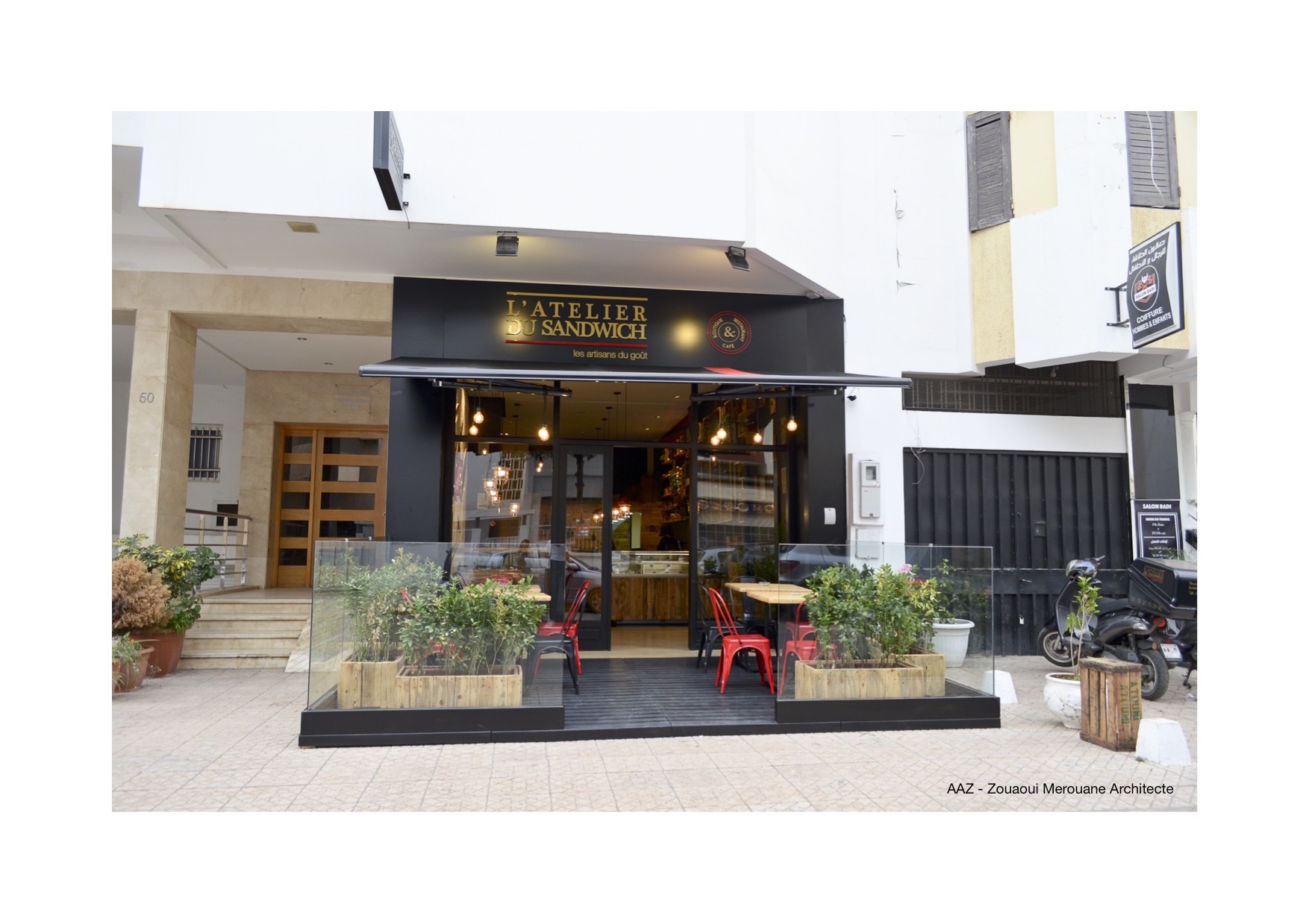 摩洛哥城市中的“乡村风情”餐厅设计-0