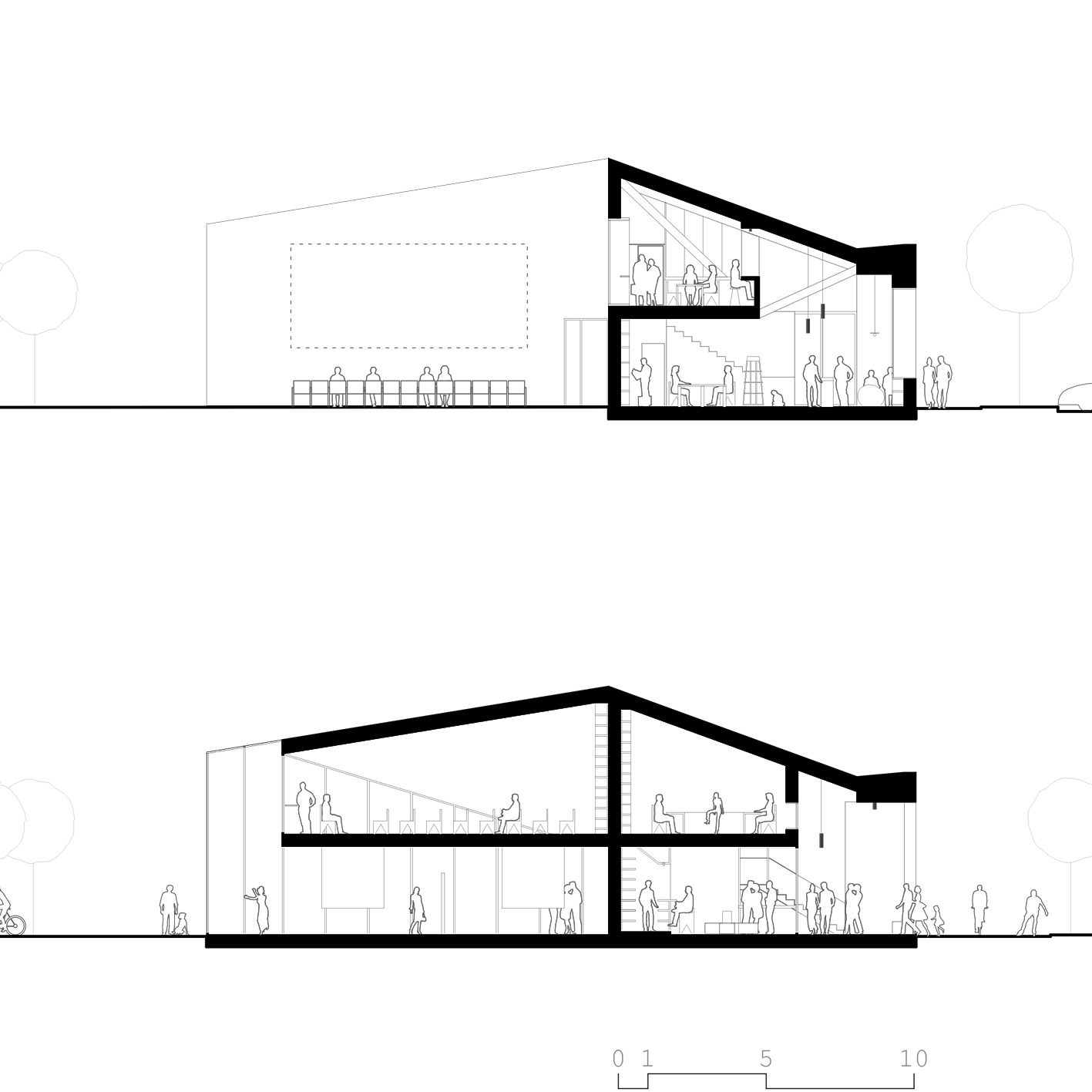 波洛尼亚“L 型”图书馆-9