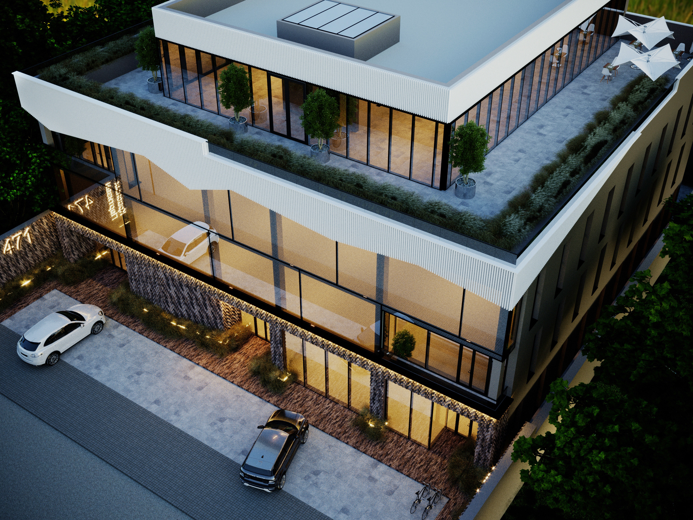 雪山之韵 · 克拉斯诺达尔办公楼设计-1