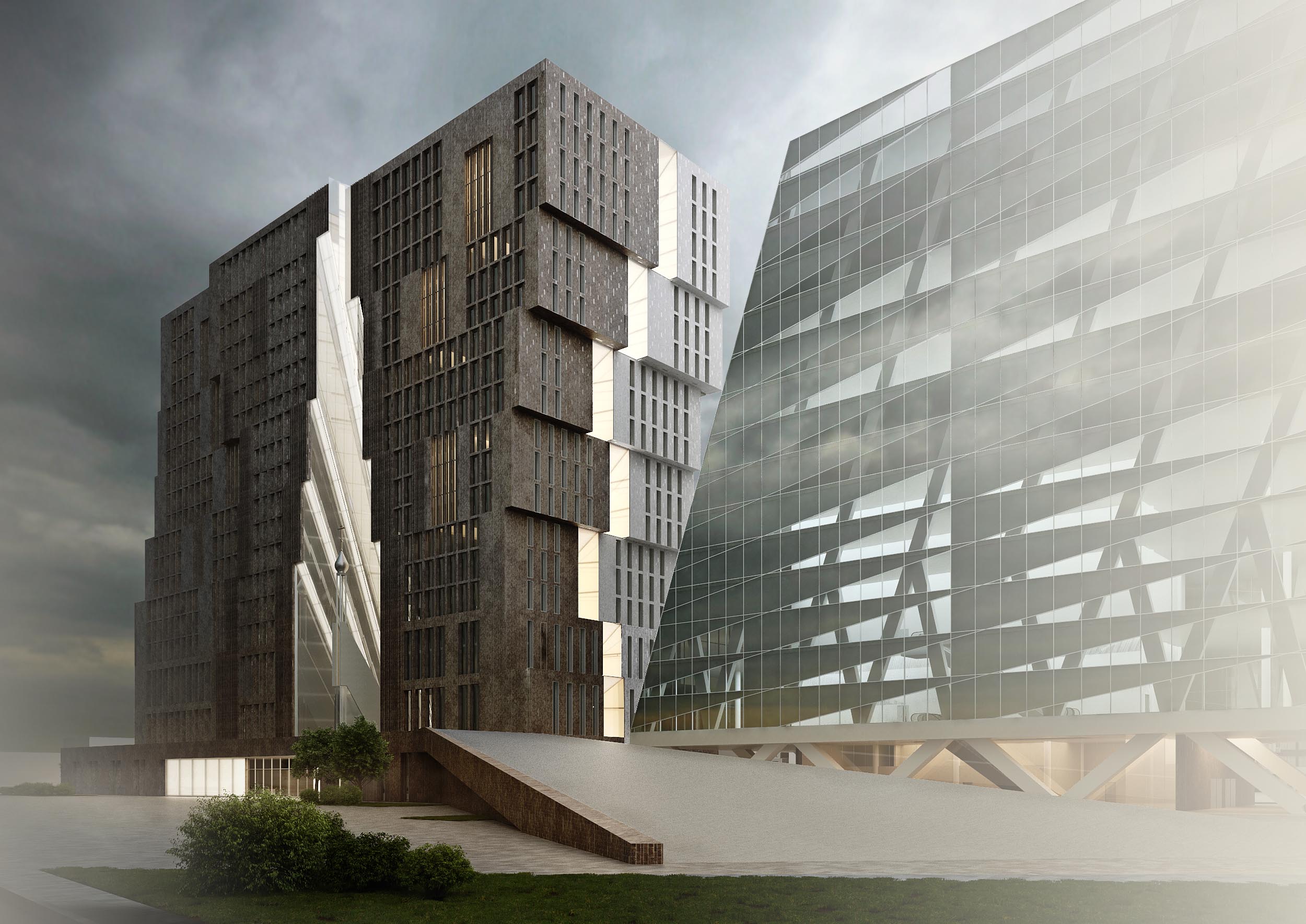 教堂与办公中心的创意结合-1