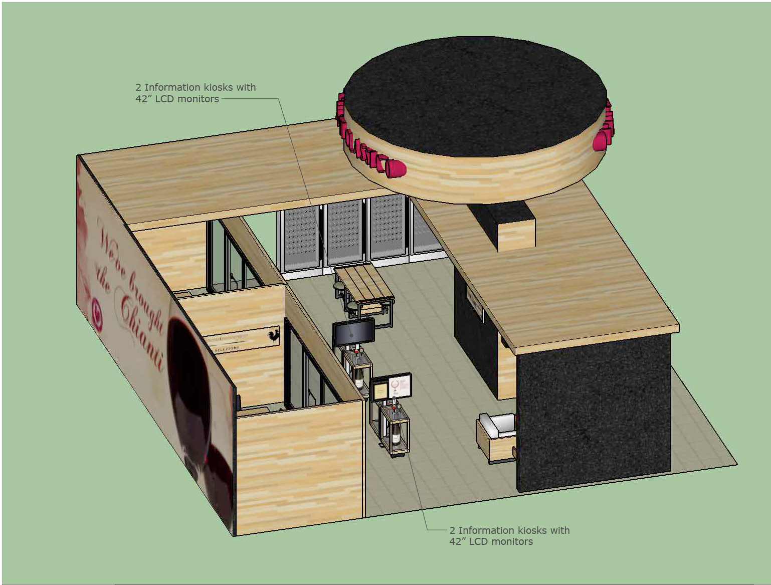 Chapman University 3D 渲染课程 40'·40'展览 booth 设计-4