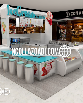 05/02017 Ice Cream Stand Design and Vray 3D Model