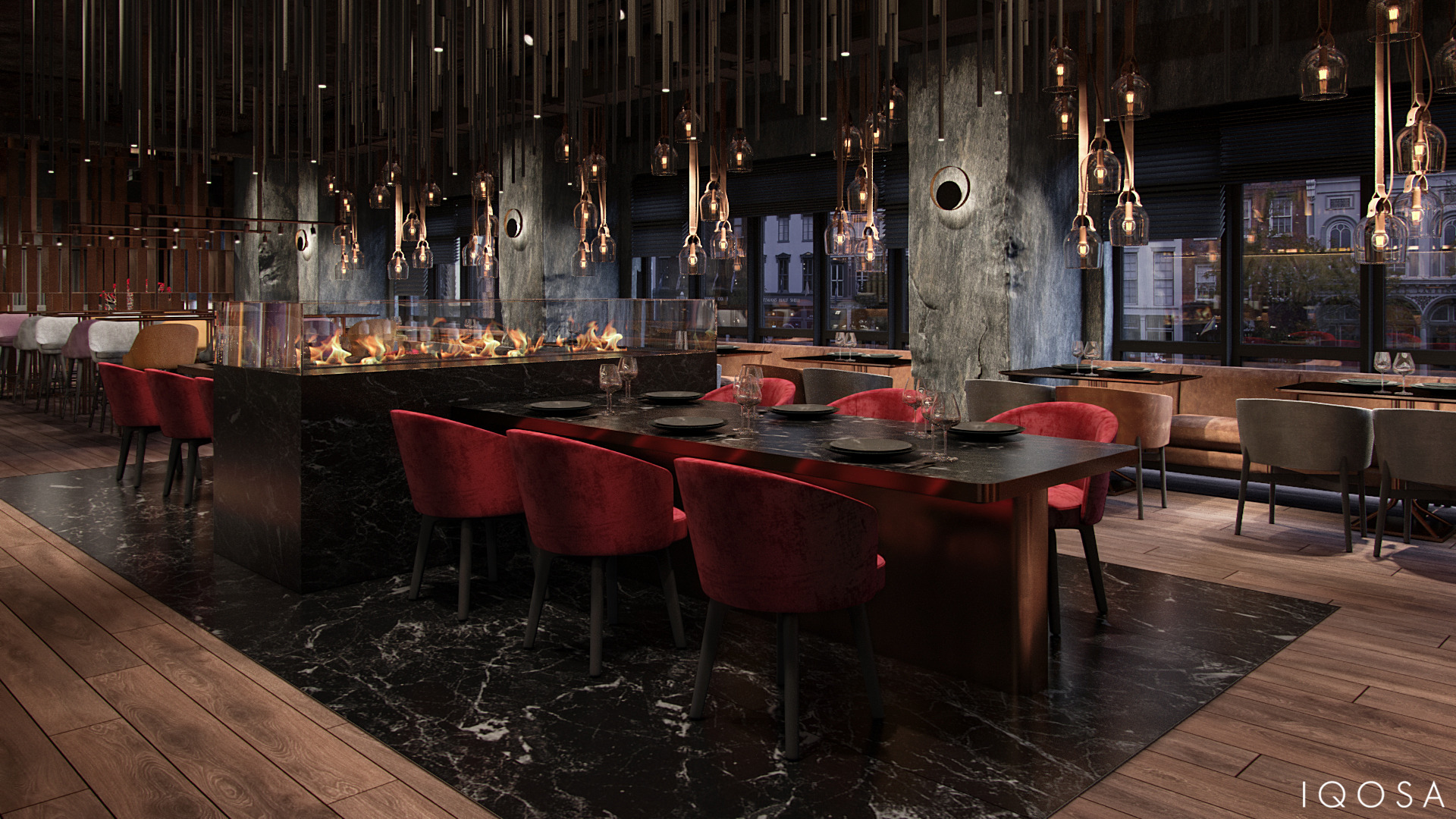 欧式高档餐厅 | 自然材料与精致设计的完美融合-0