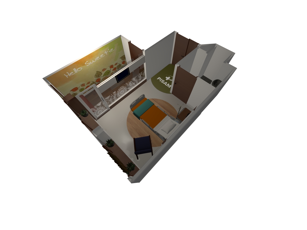 个性化单间病房设计方案-5