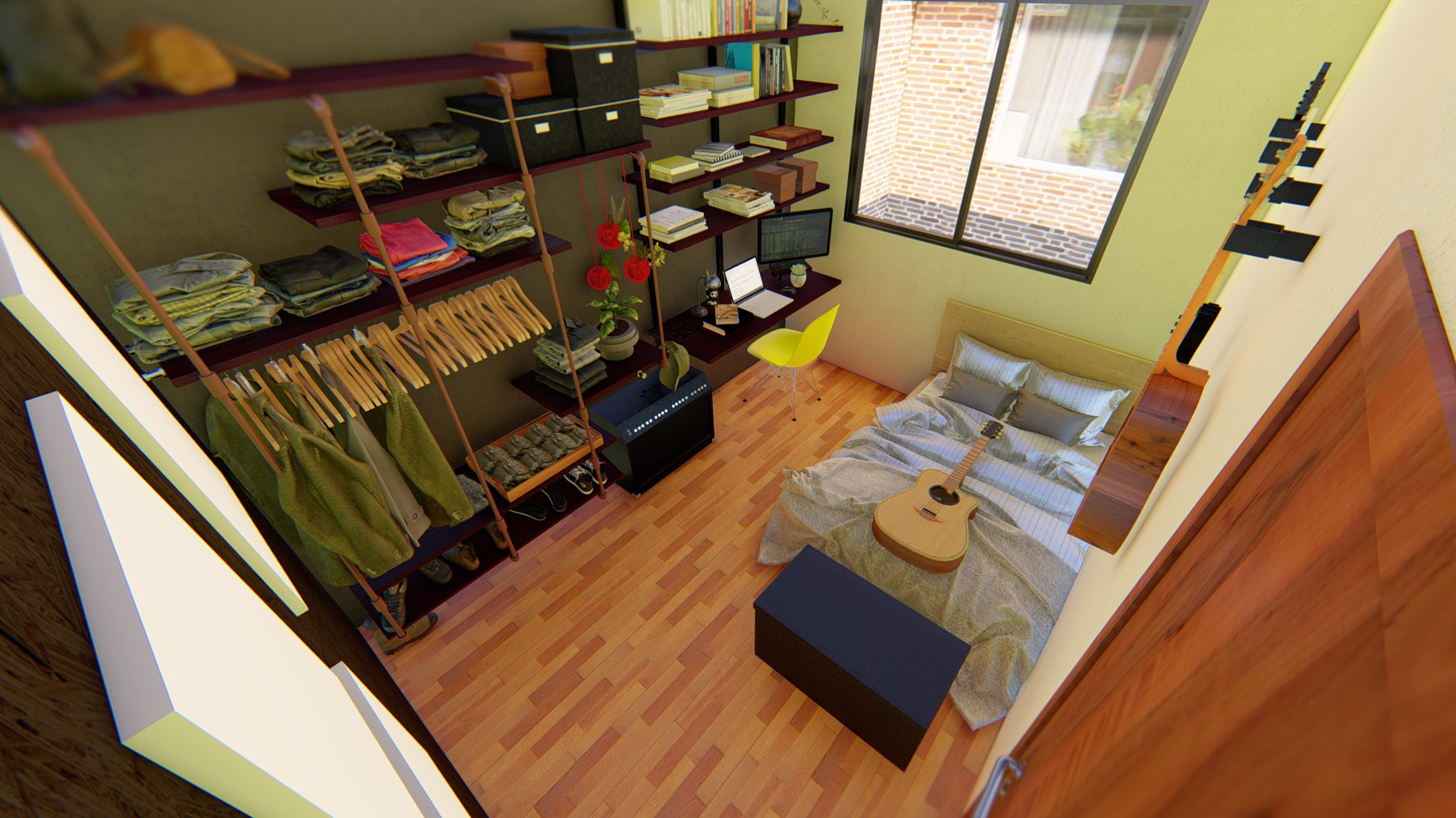 《七月四号室》——专为年轻程序员和音乐家打造的空间设计-15