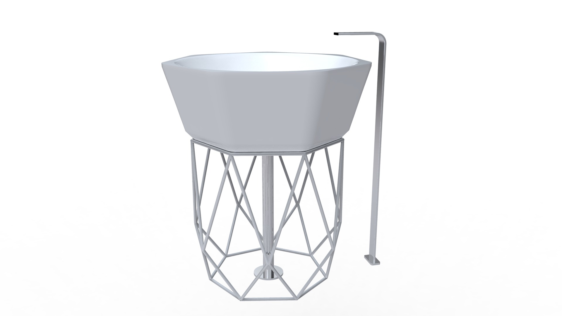 钻石造型独立洗手台-10