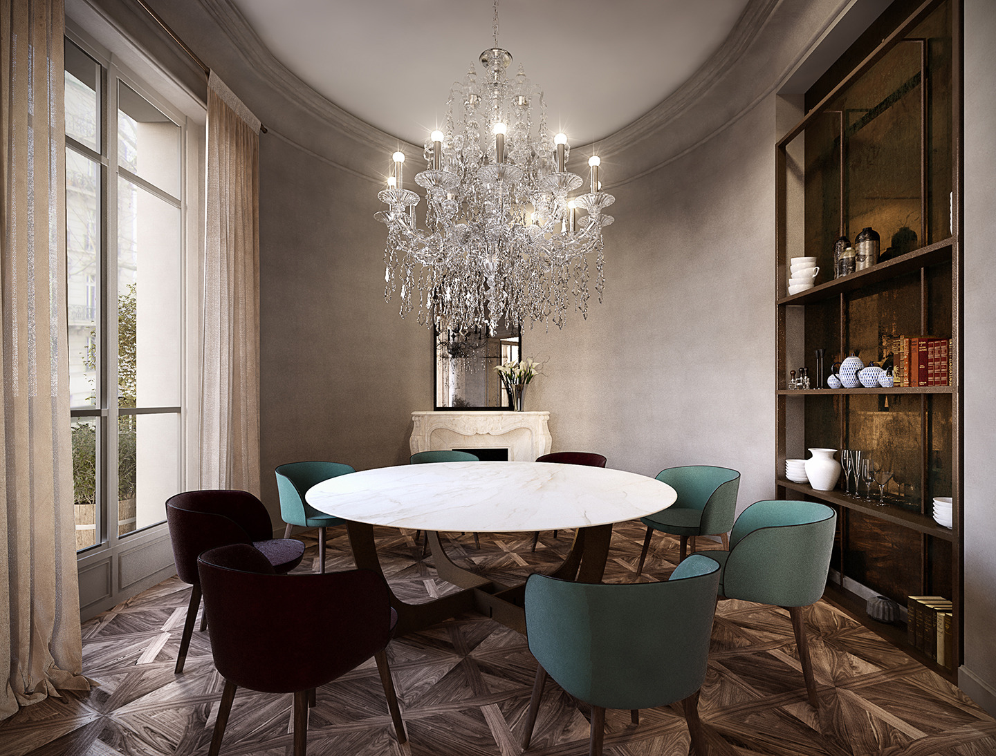 巴黎复式公寓 | 古老建筑中的现代居住艺术-0