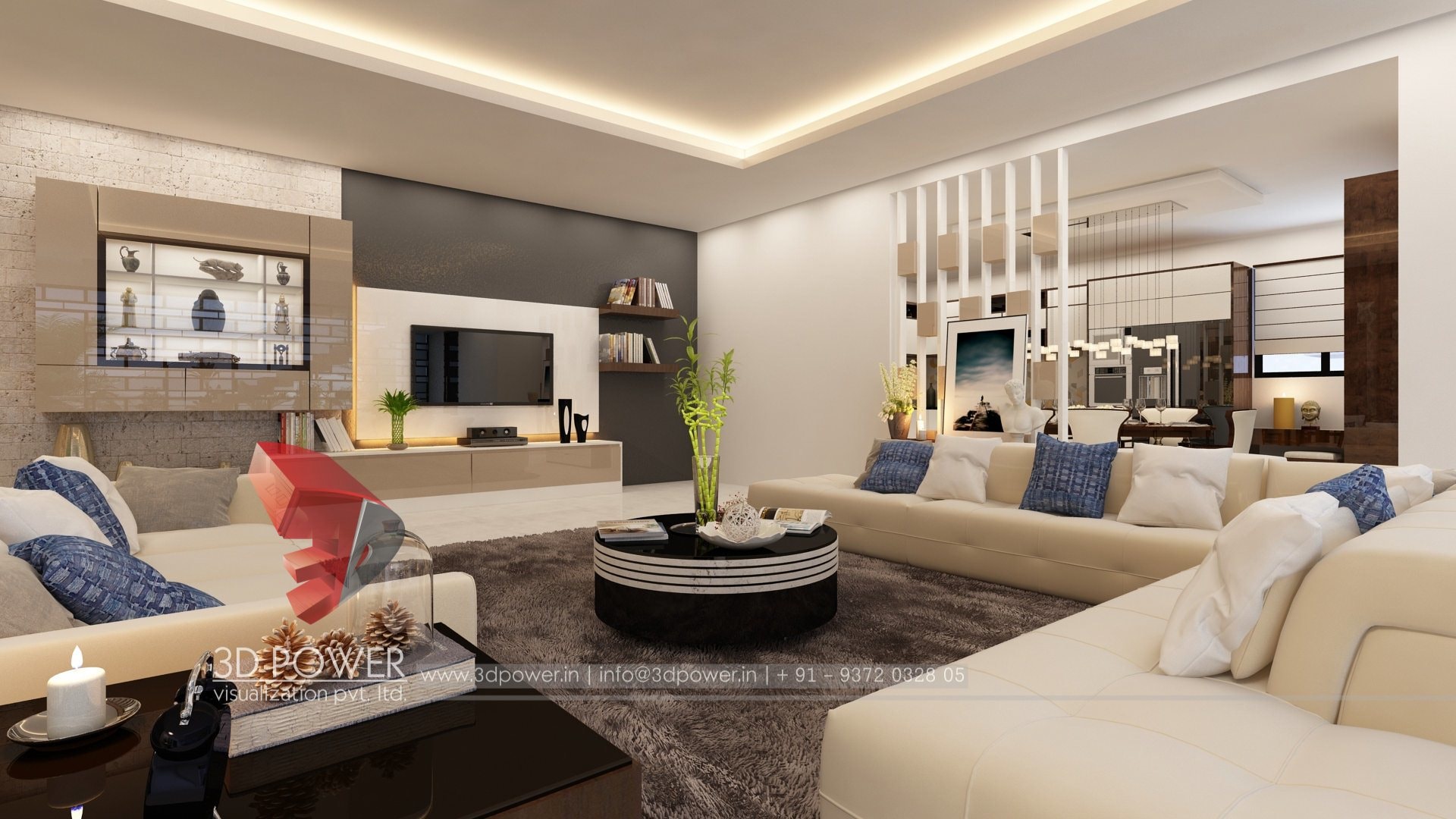 3D 室内设计案例 | 单家庭住宅的精致室内空间-38