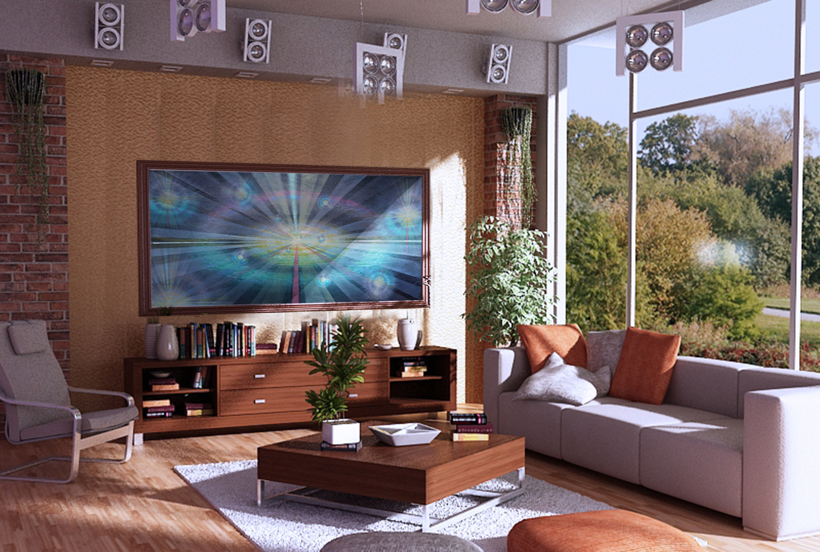 艺术面板打造现代室内空间-22