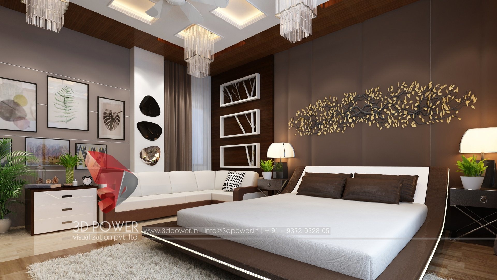 3D 室内设计案例 | 单家庭住宅的精致室内空间-27