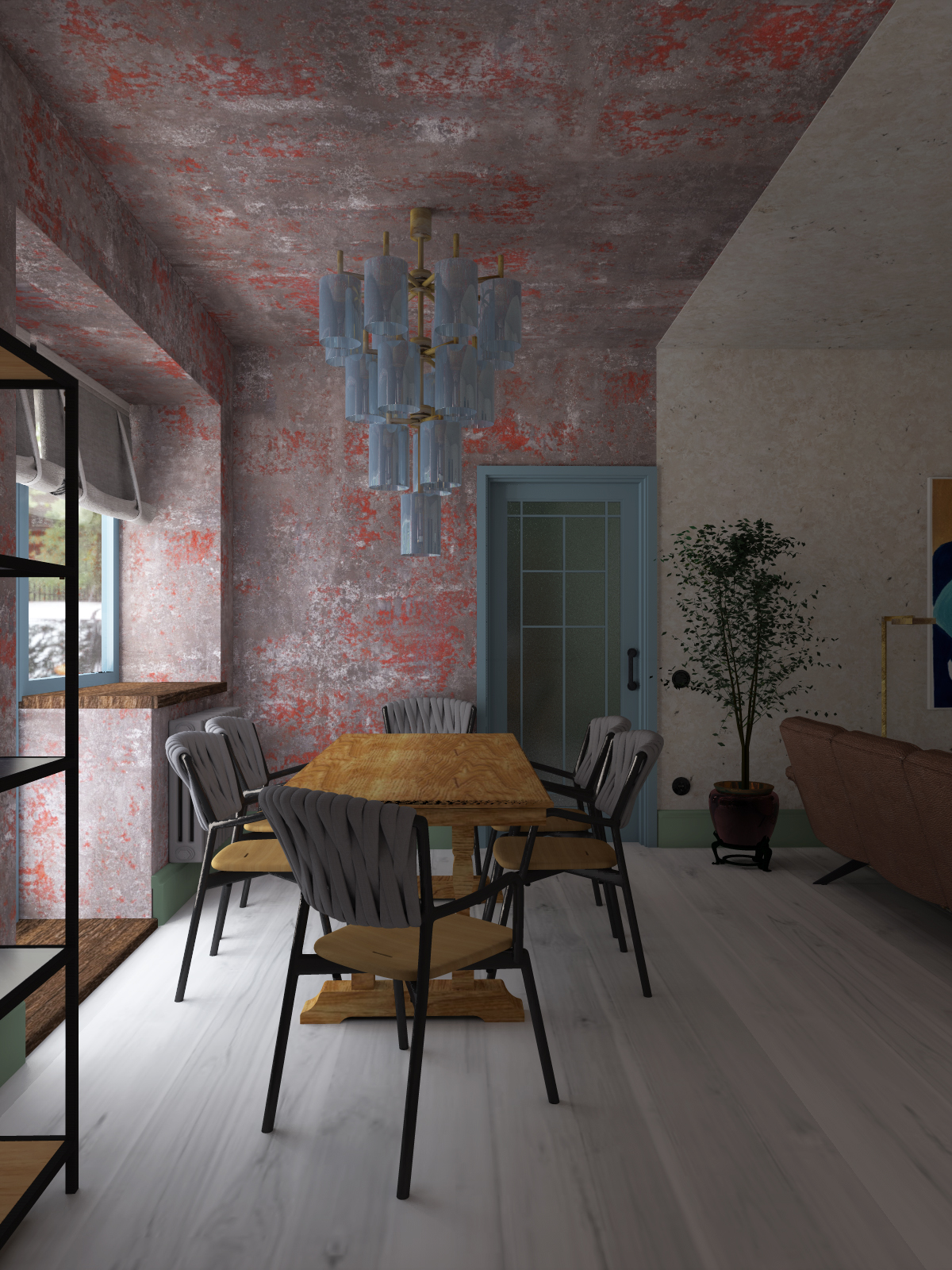 复古公寓的创意翻新-1