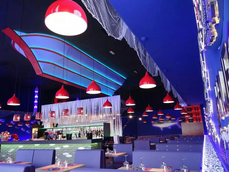 2014 年完成的 LED 照明设计餐厅案例-7