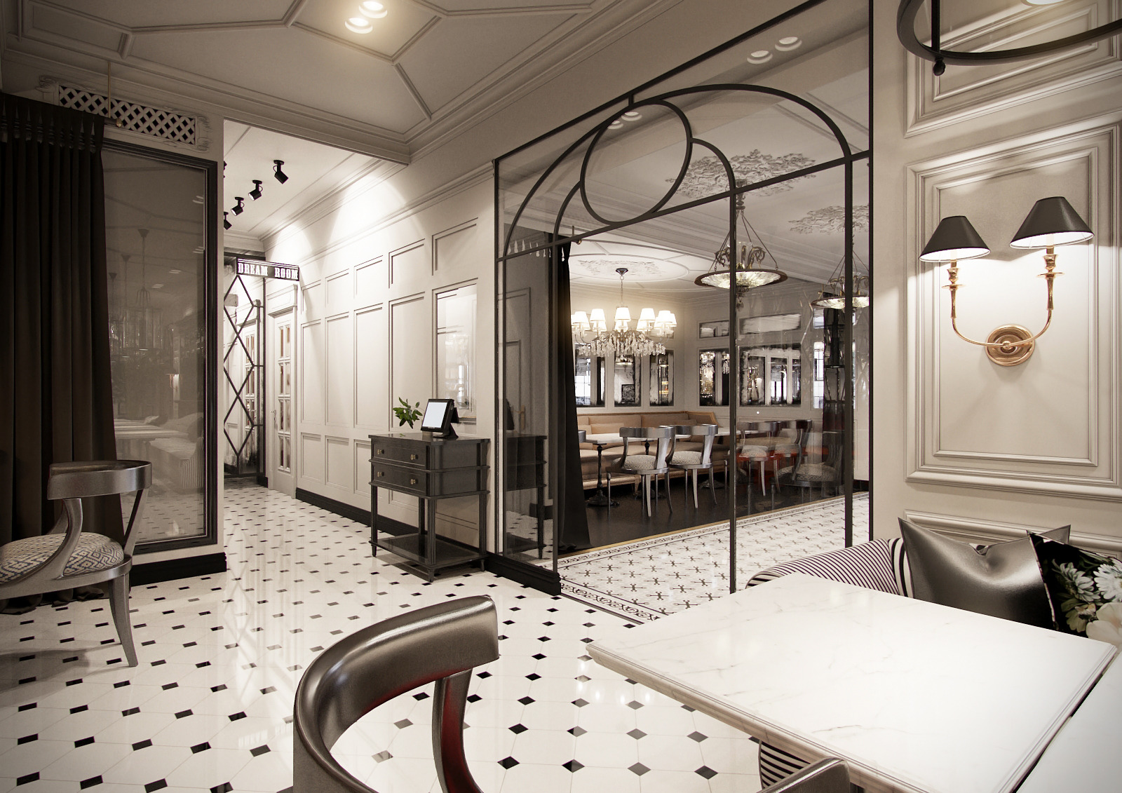 2016 年完成的“黑手党”餐厅室内设计案例-14