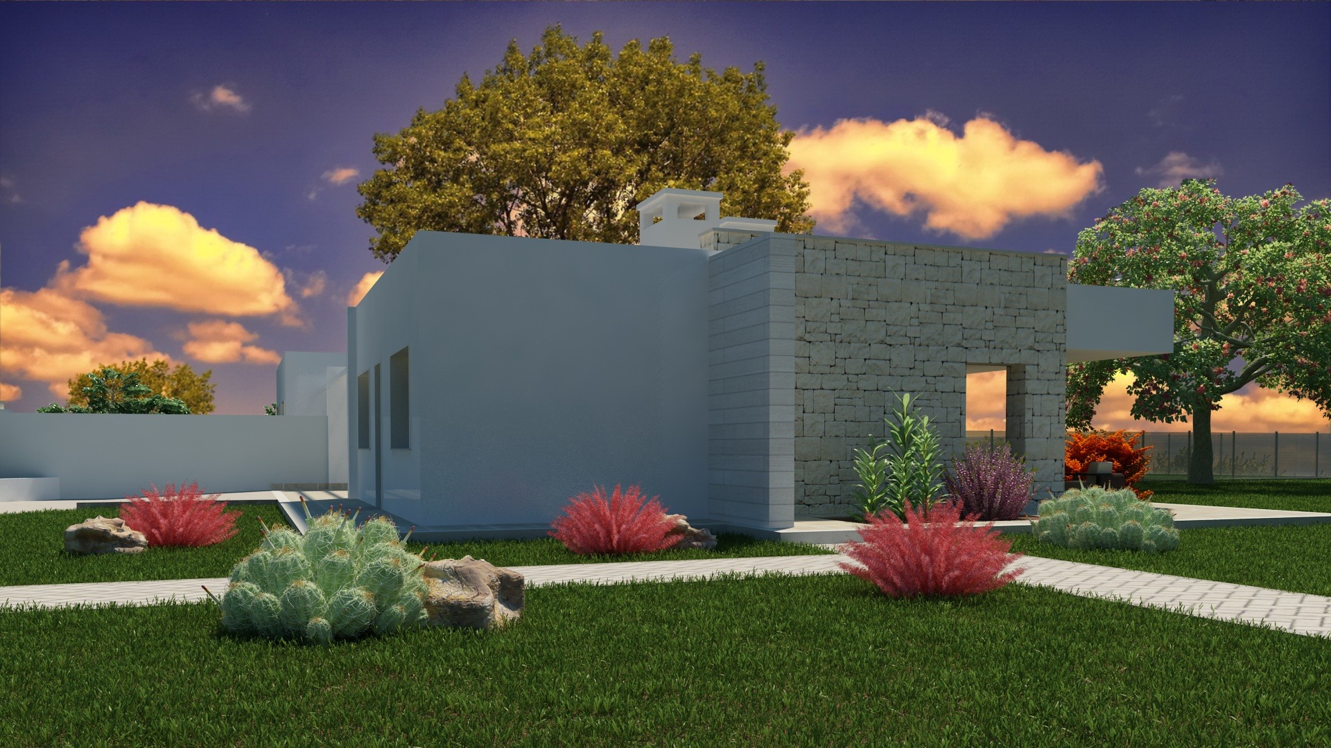 绿色环绕的意大利乡村别墅设计-7