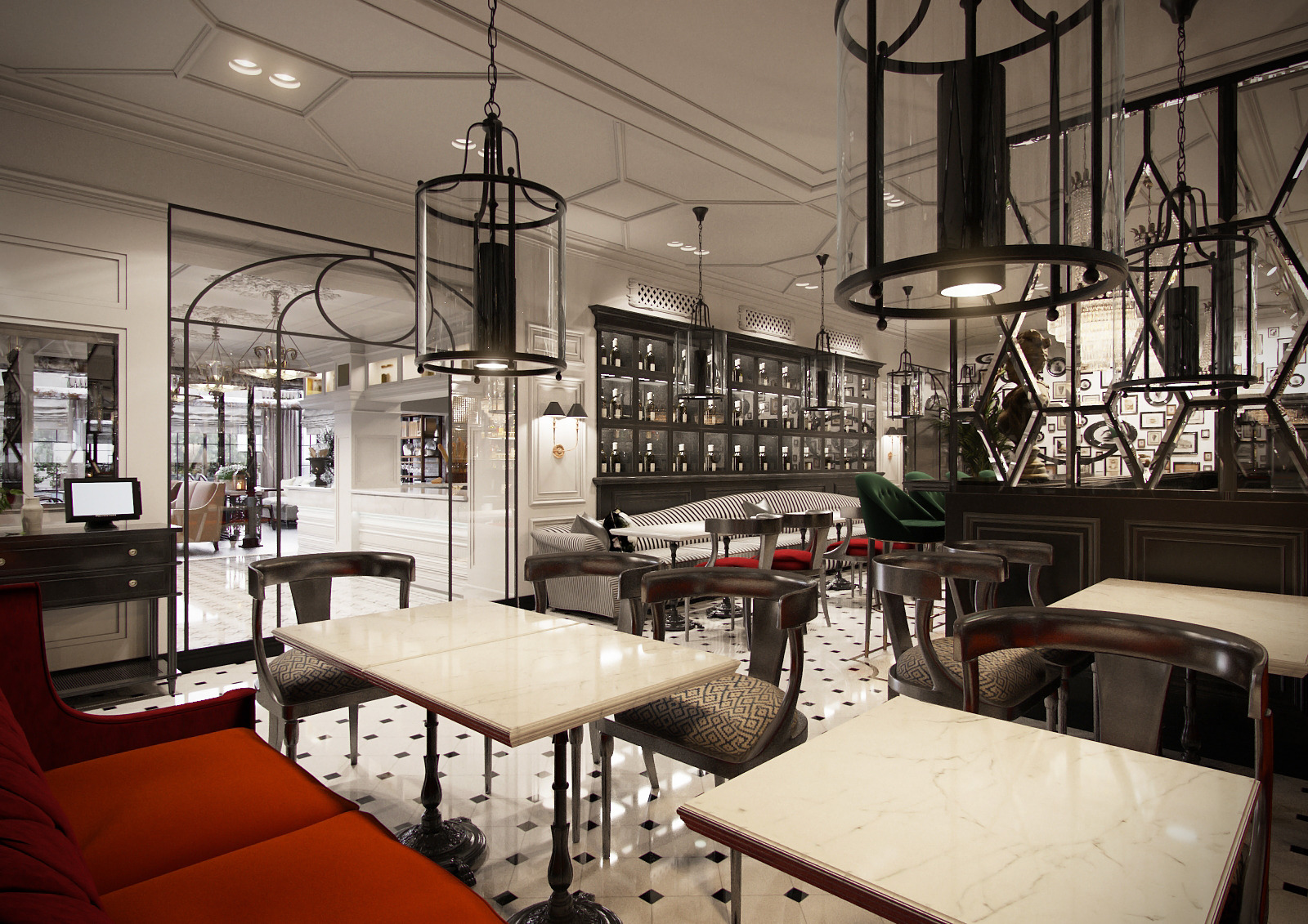 2016 年完成的“黑手党”餐厅室内设计案例-2