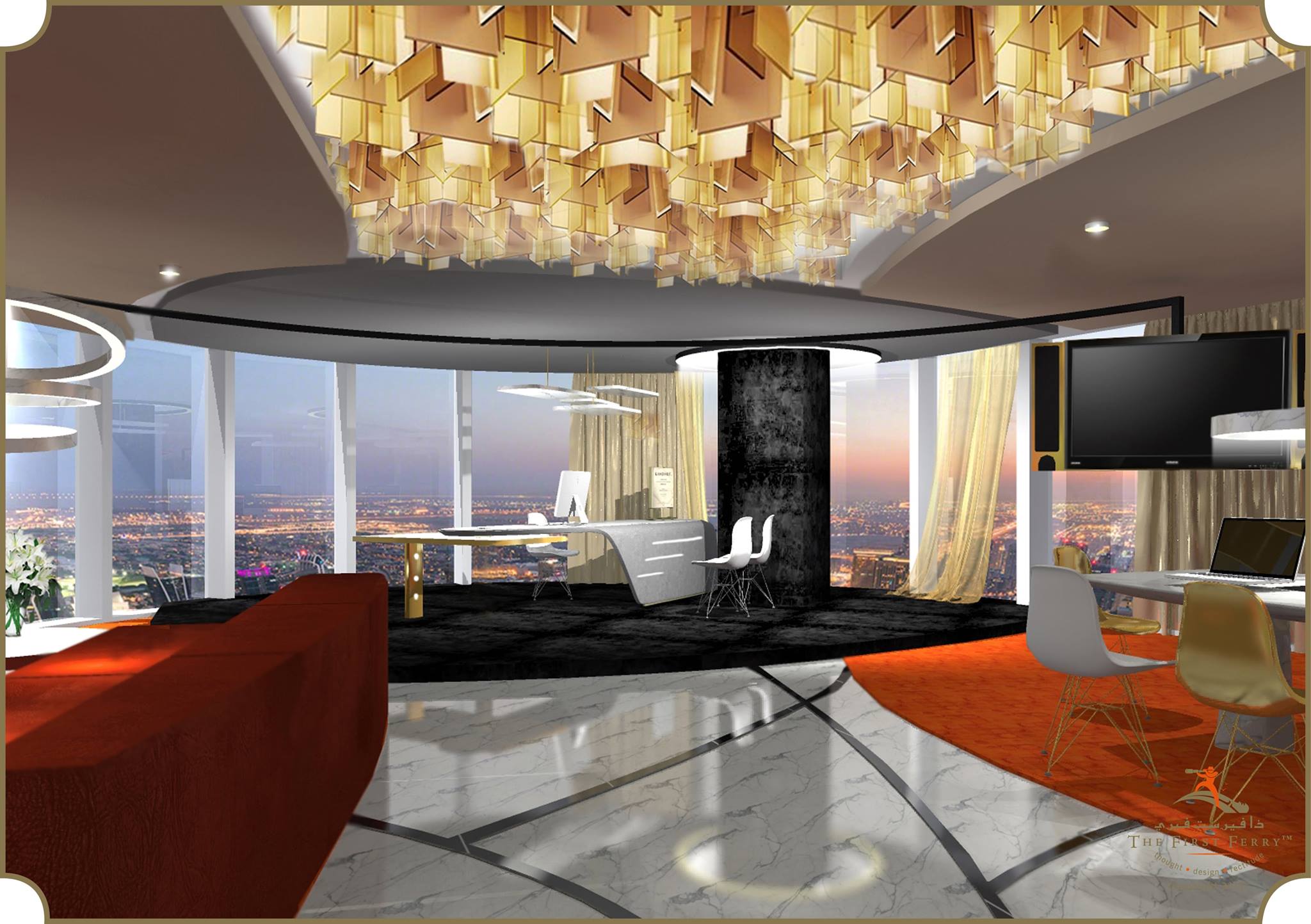 二进制塔 | 迪拜商务湾私人豪华办公空间-4