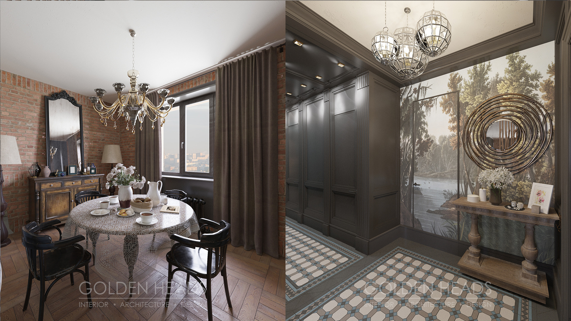 梦幻秋日林地，智慧猫头鹰的现代寓所-8