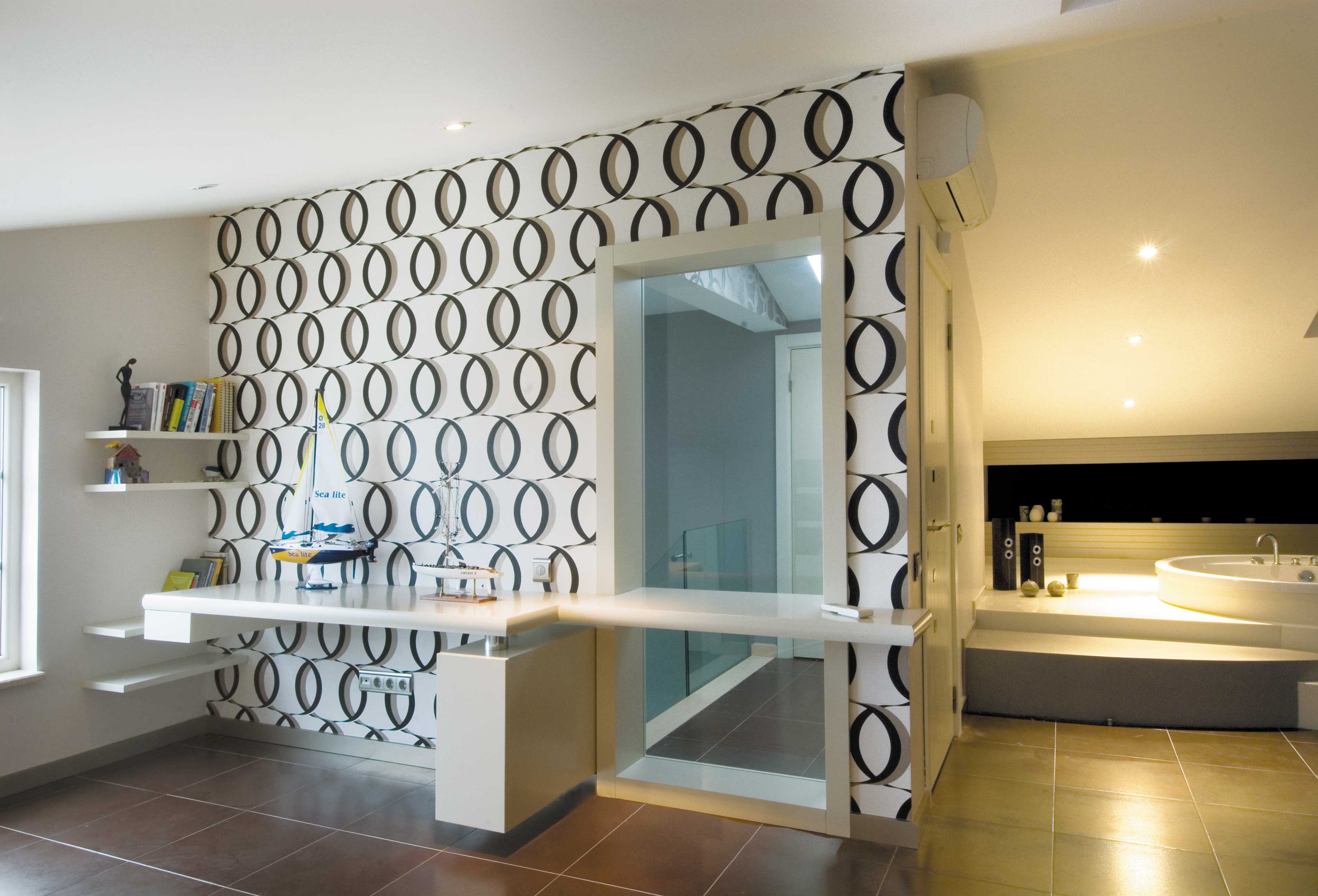 定制家具与自然融合的山间别墅设计-6