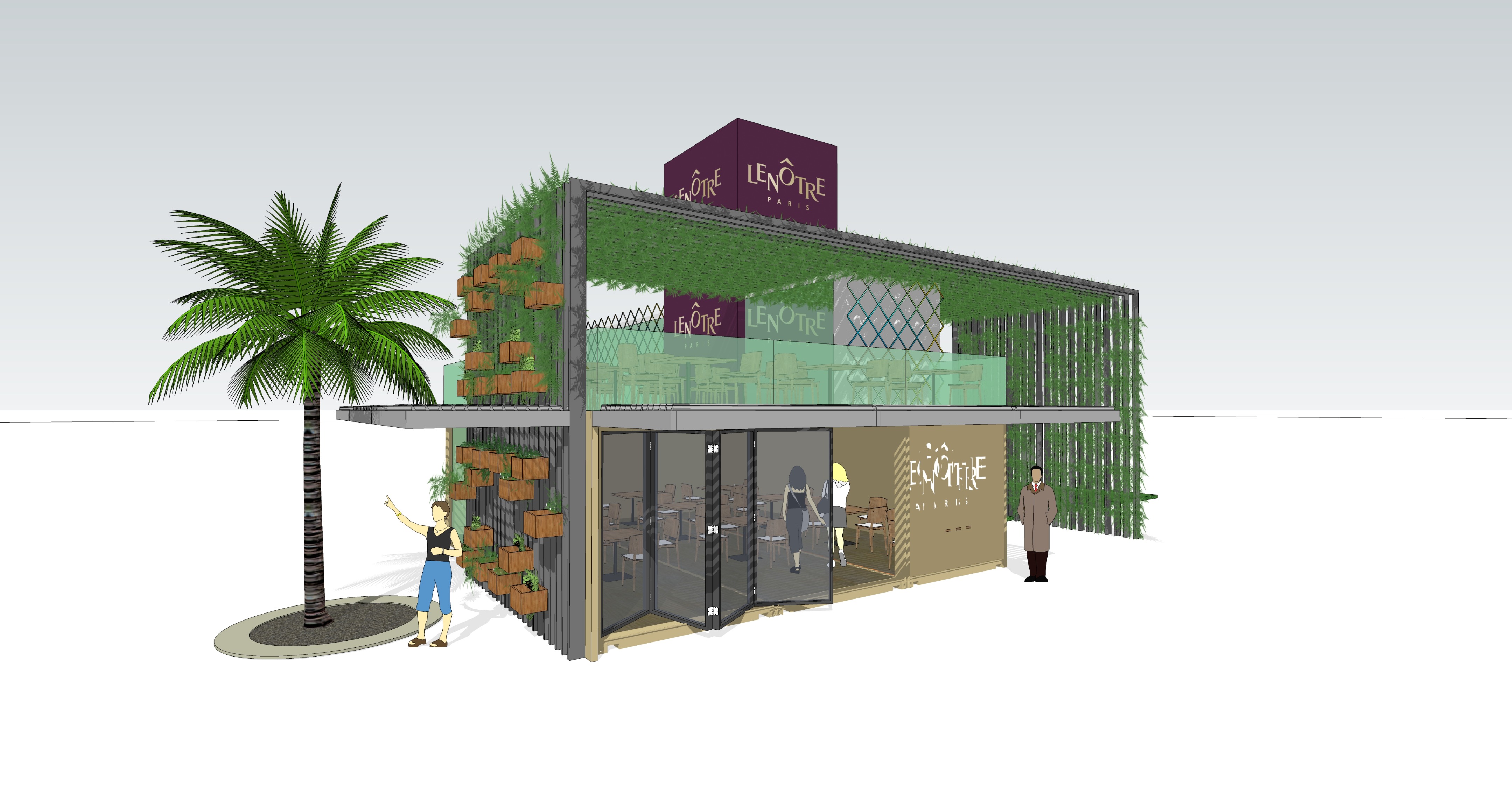 卡塔尔 Aspire Pedestrian Strip | 公园式休闲中心设计-17