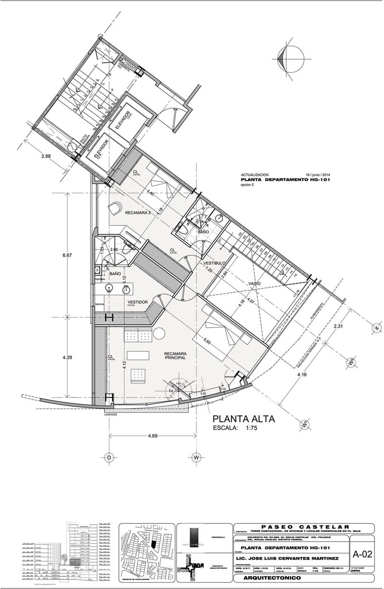 墨西哥城双层复式公寓,现代设计演绎宽敞空间-26