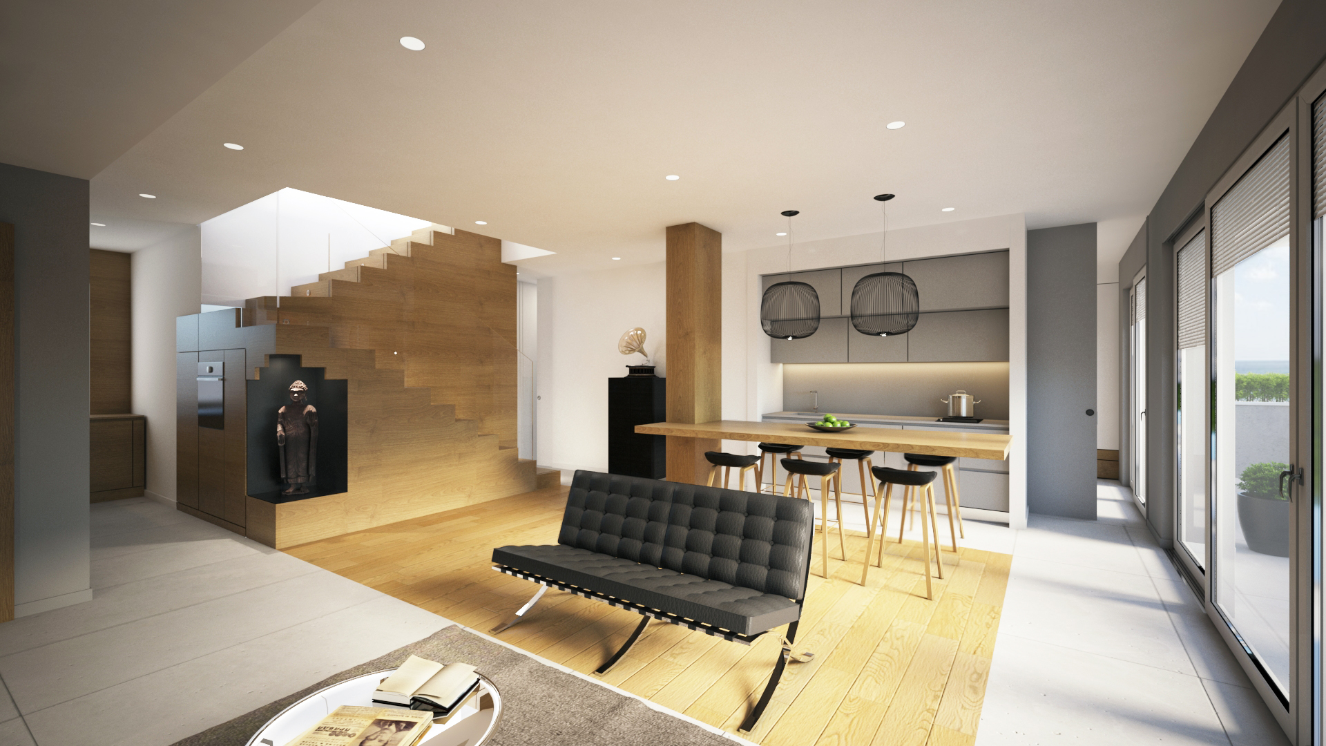 现代公寓中的传统东方元素——双厨房设计-3